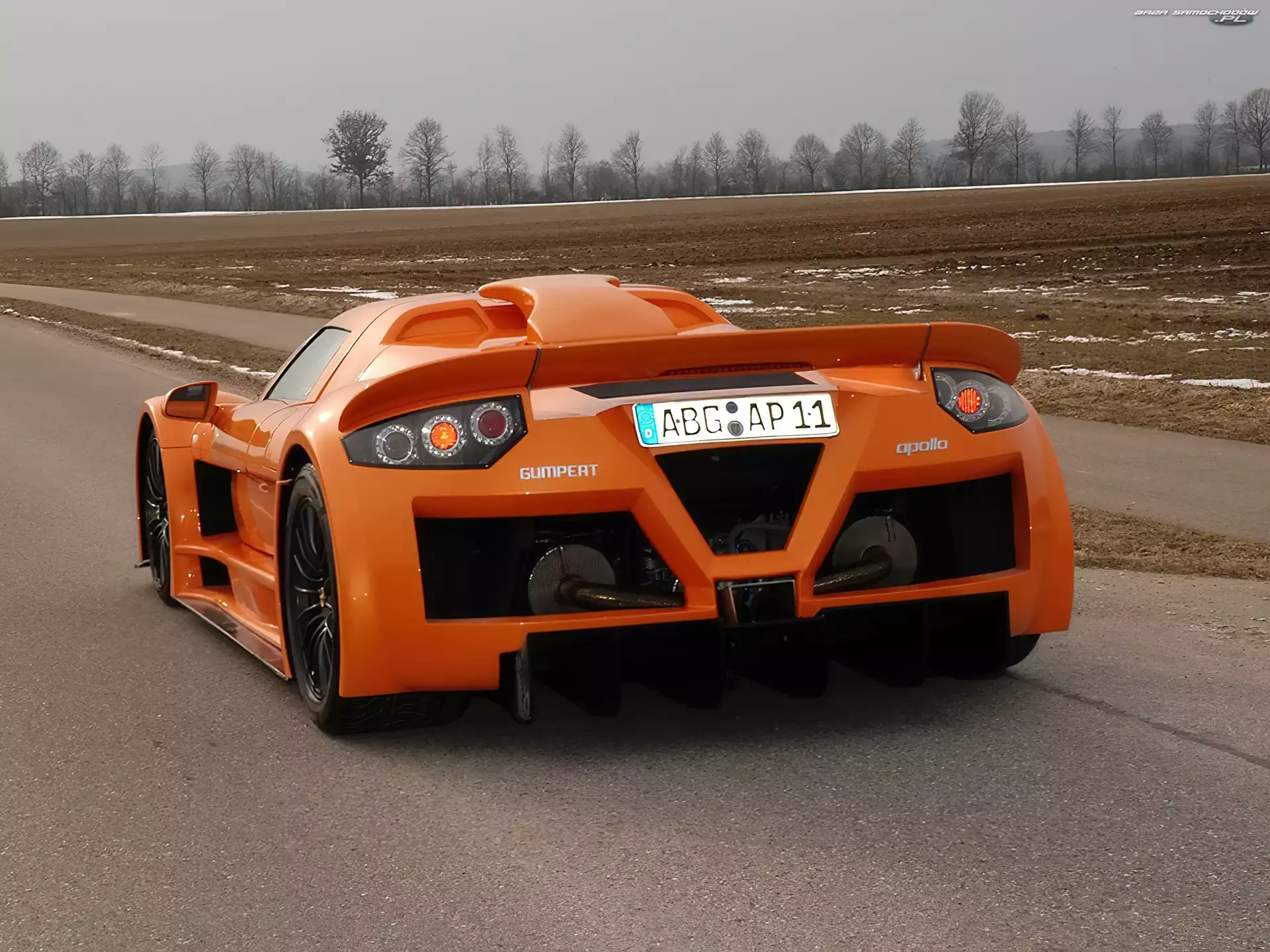 Lampy, Dyfuzor, Gumpert Apollo, Tył