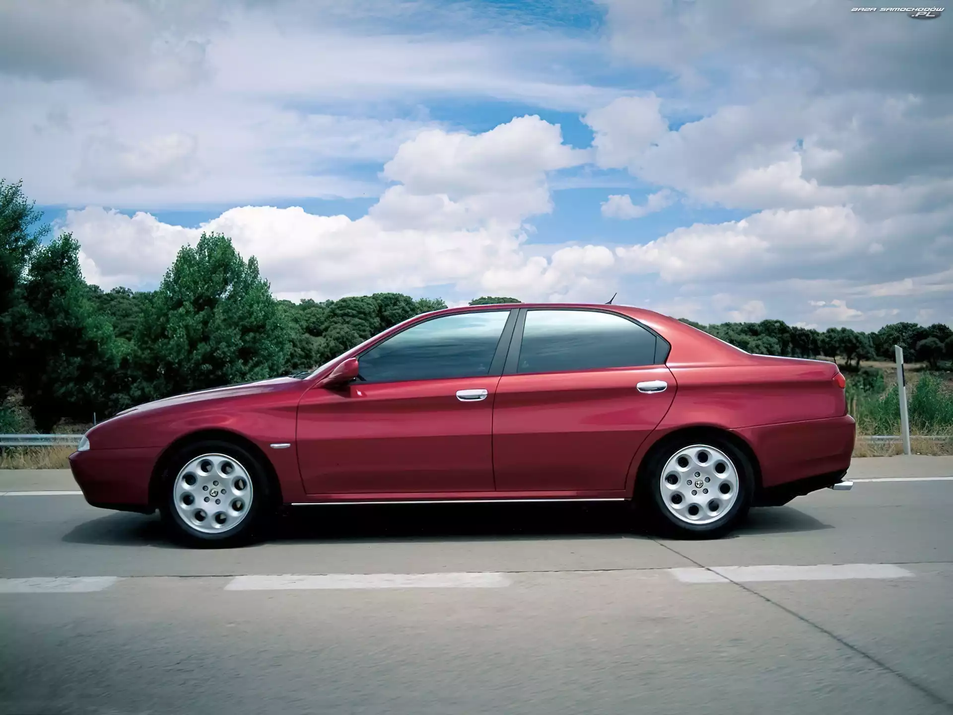 Lewy Profil, Bordowa, Alfa Romeo 166