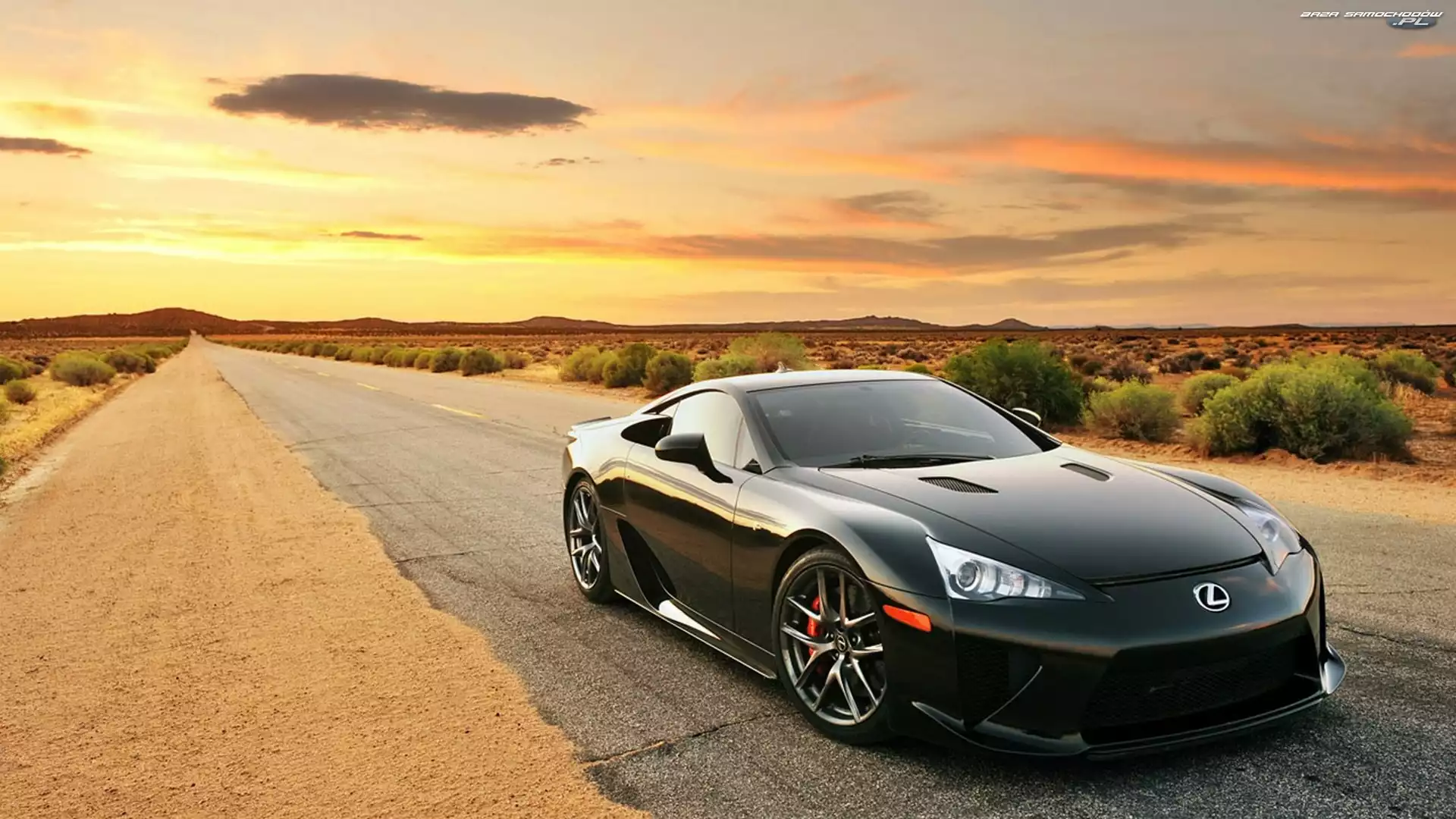LFA, Pustynia, Lexus, Droga