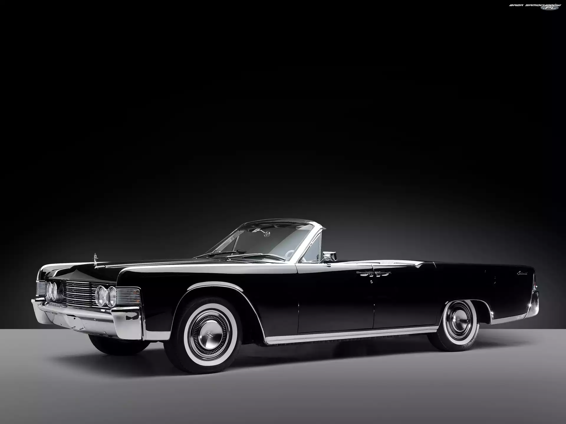 Lincoln 1965, Czarno-białe, Zabytkowe, Cadilac