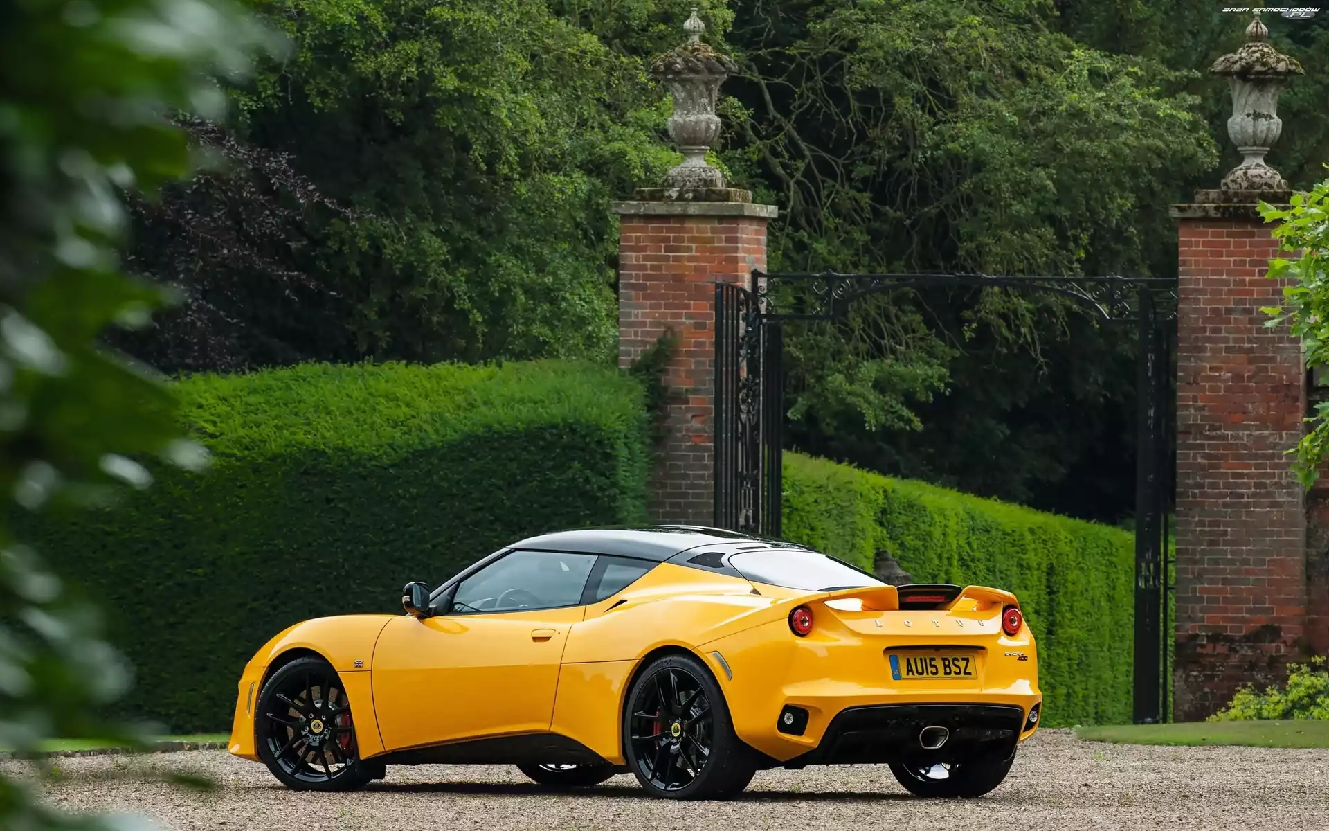 Lotus Evora, Drzewa, Samochód, Park