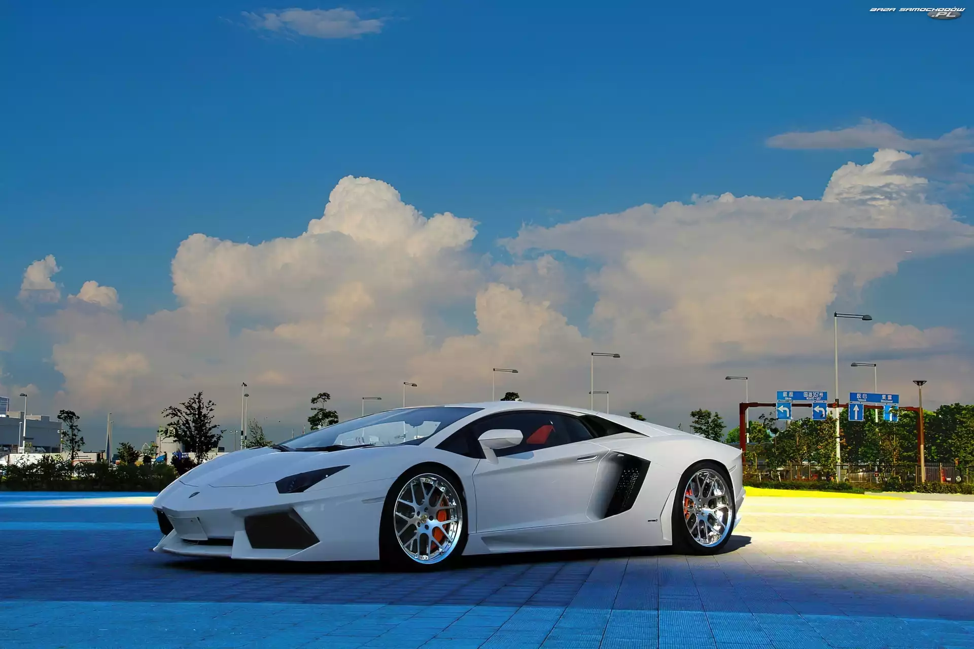 LP700-4, Aventador, Samochód, Biały, Lamborghini
