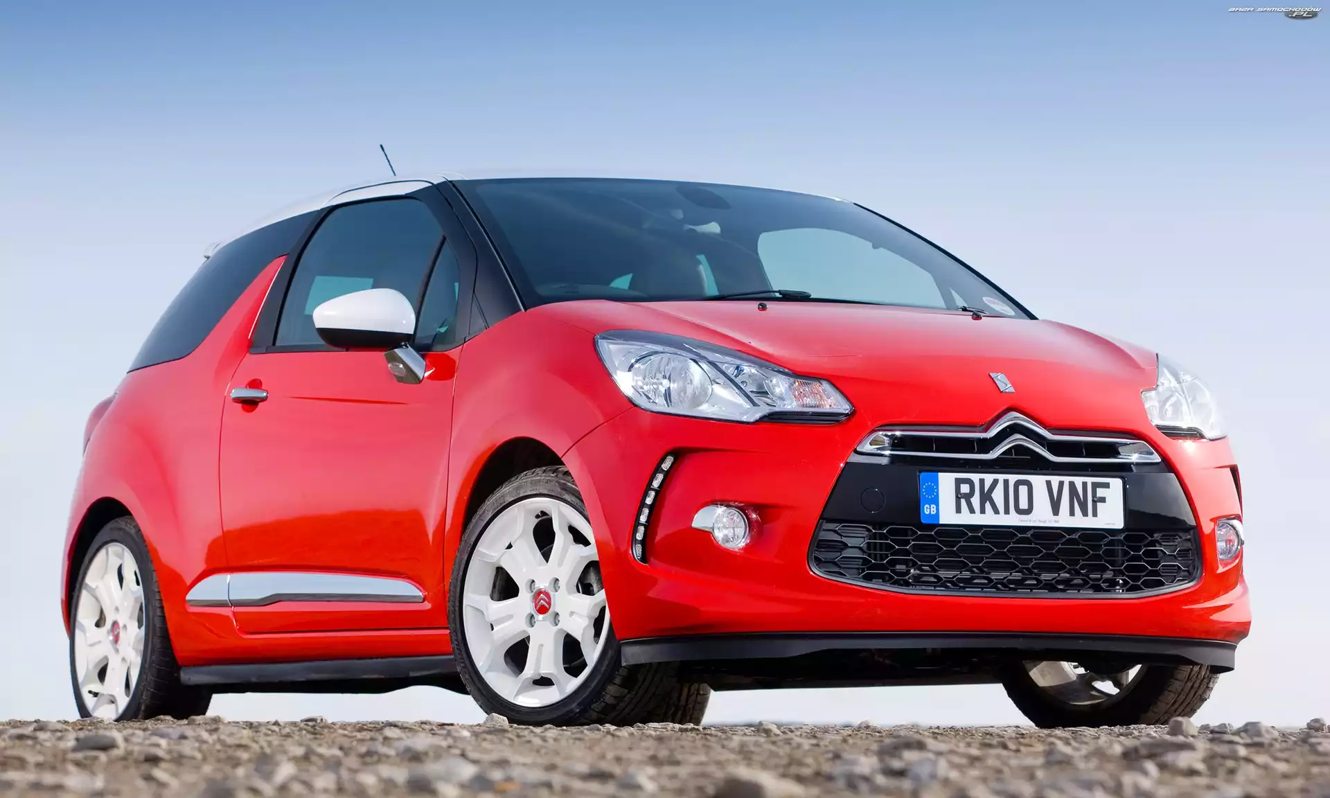 Lusterka, Czerwone, Citroen DS3