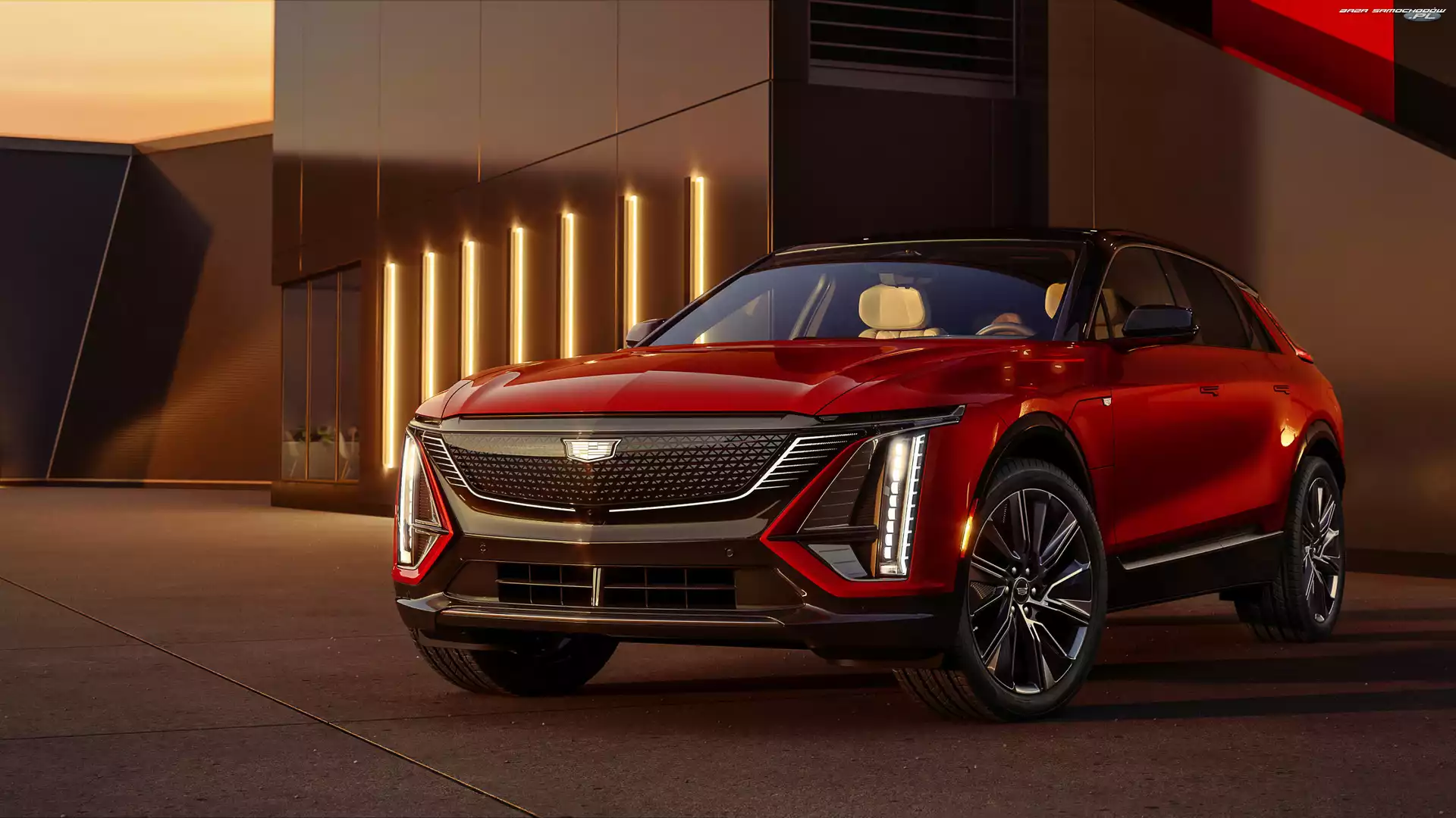 Electric, Czerwony, Cadillac Lyriq