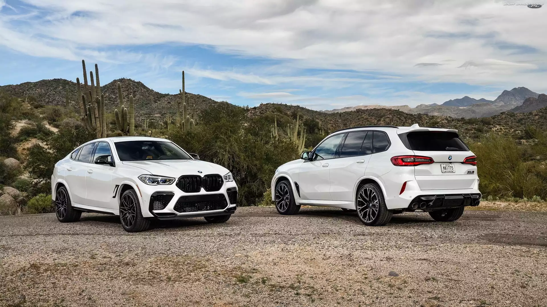 BMW, Dwa, Competition, BMW X5 M, Białe, BMW X6 M