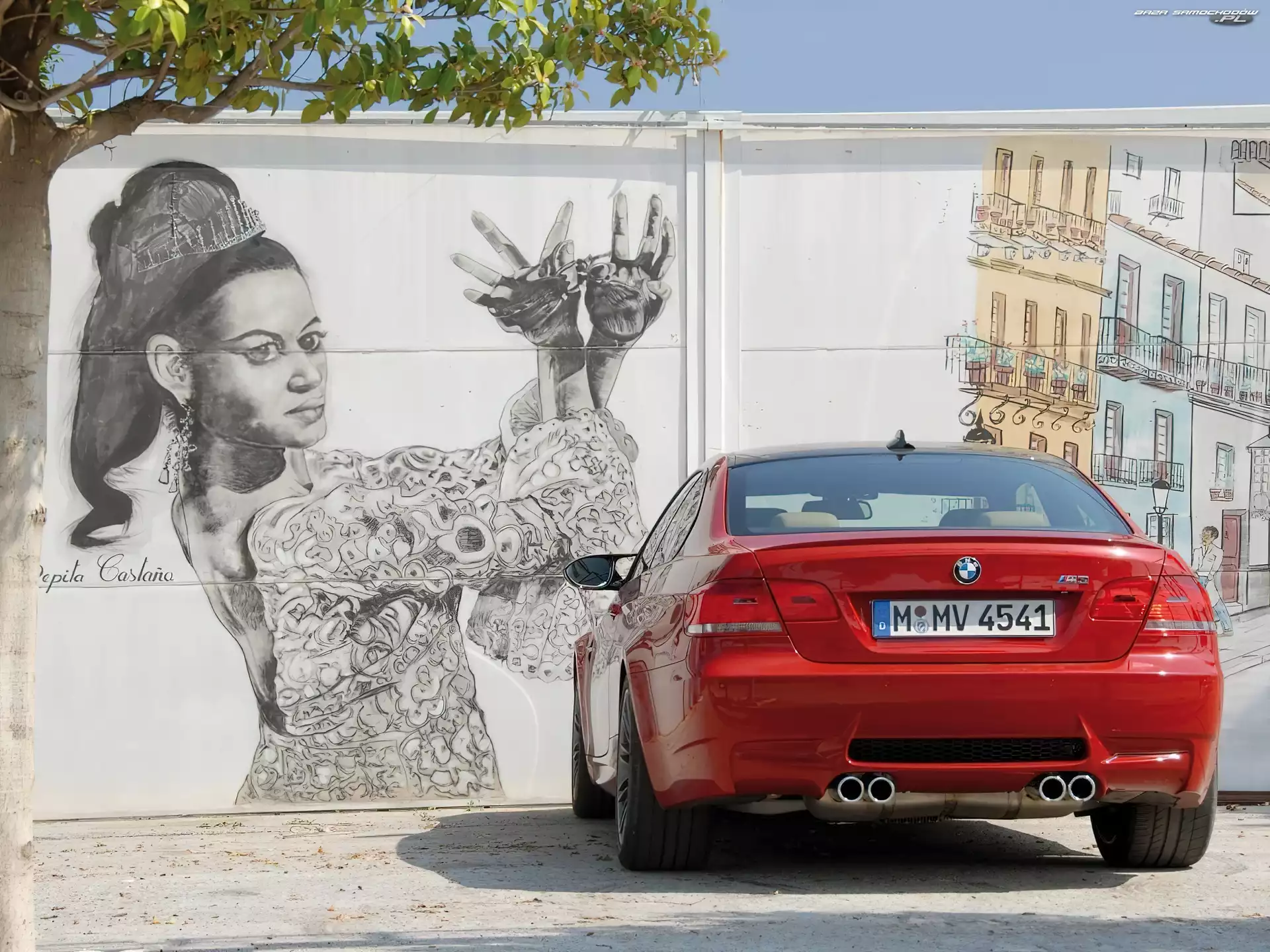 Malunek, Ścianie, BMW M3, Na