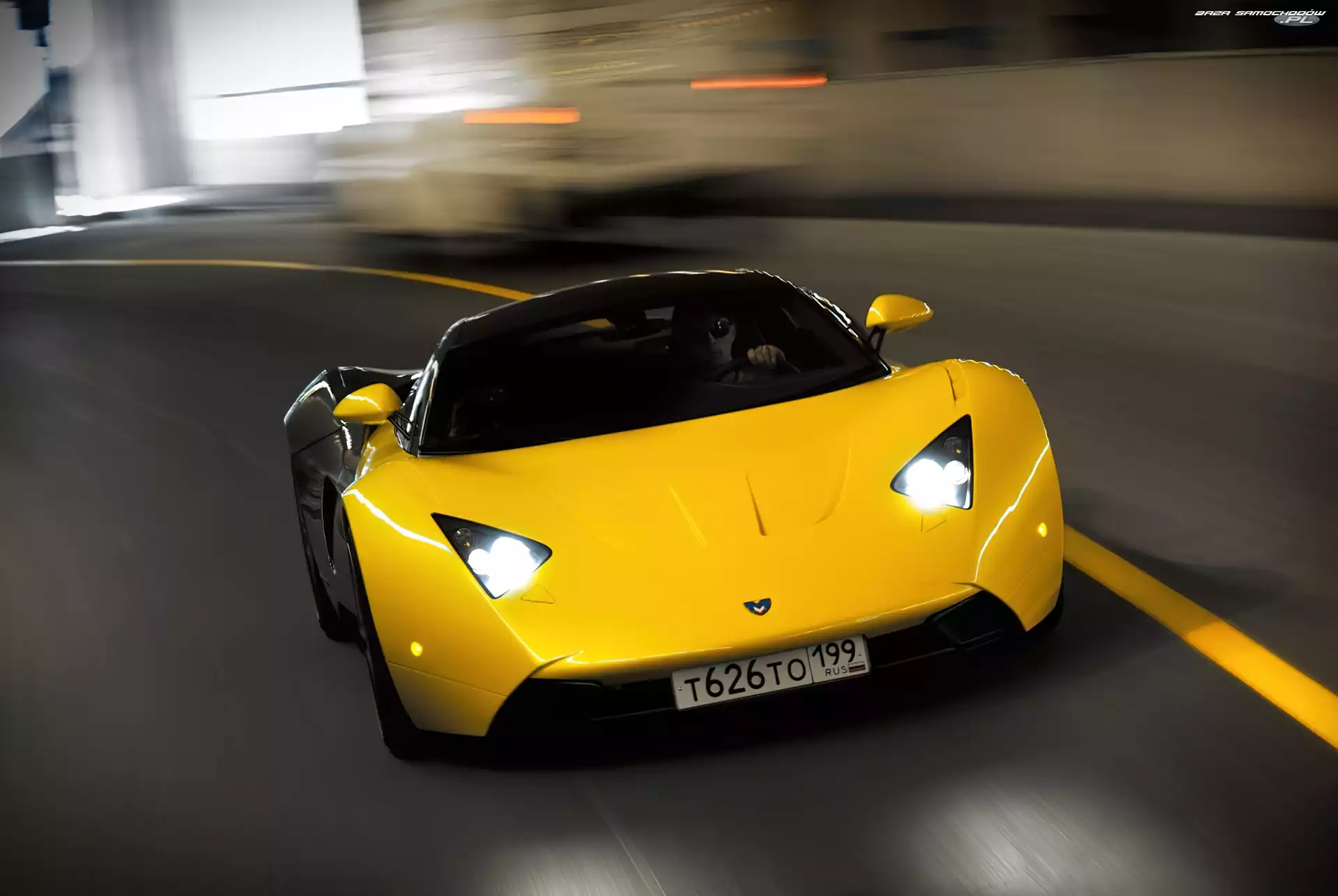 Marussia B1, Jezdne, Żółta, Właściwości