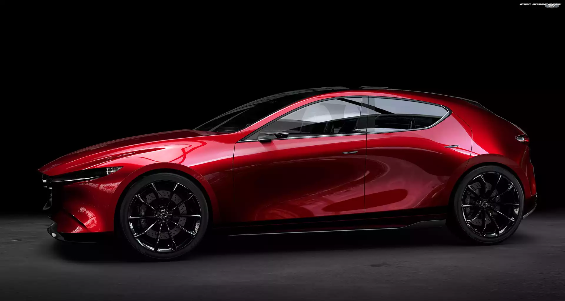 Mazda Kai, 2017, Czerwona, Concept
