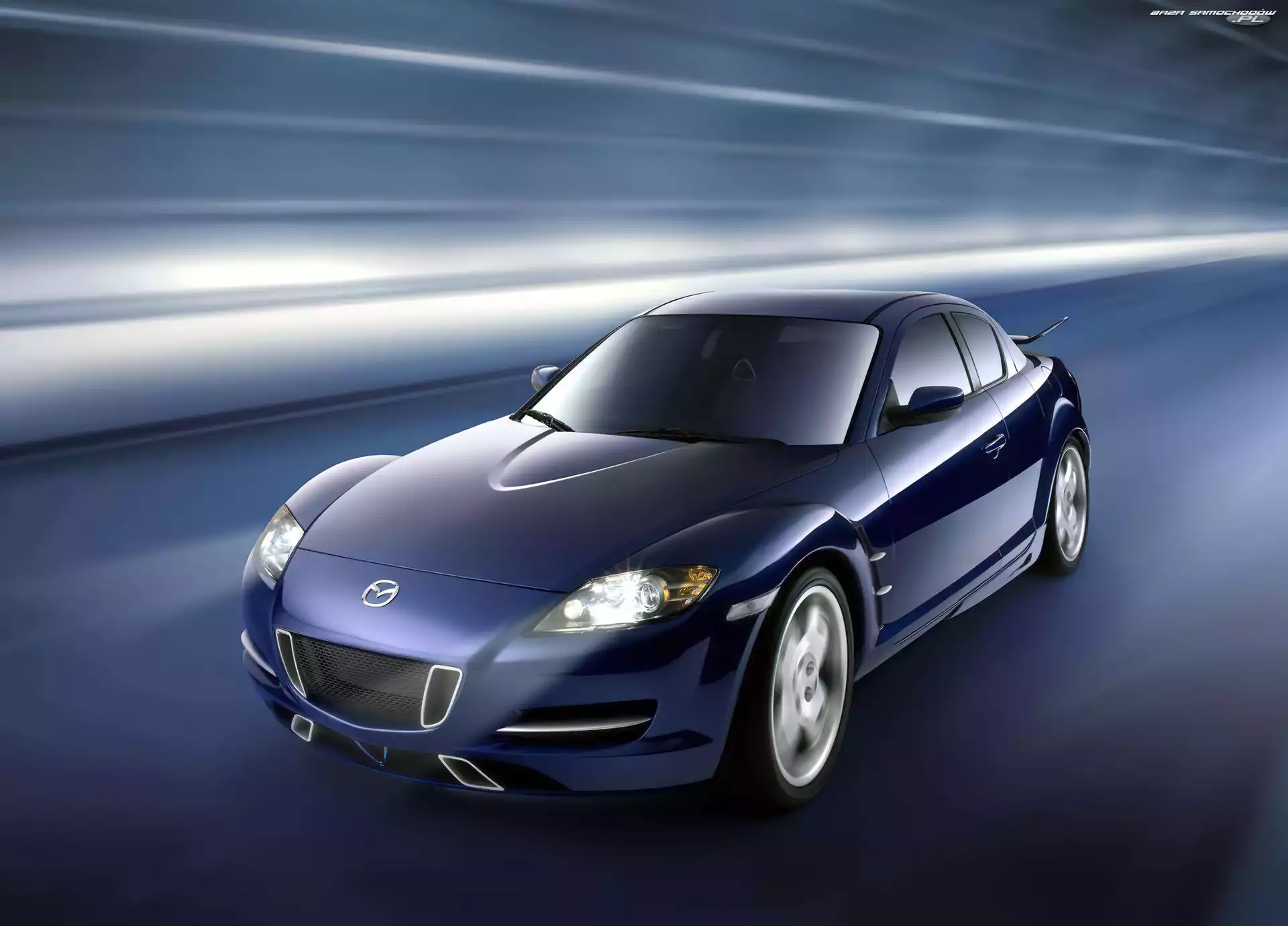 Mazda RX8, niebieska