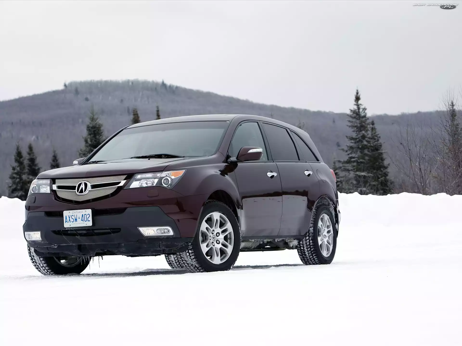 Śnieg, 4x4, Acura MDX, Ontario