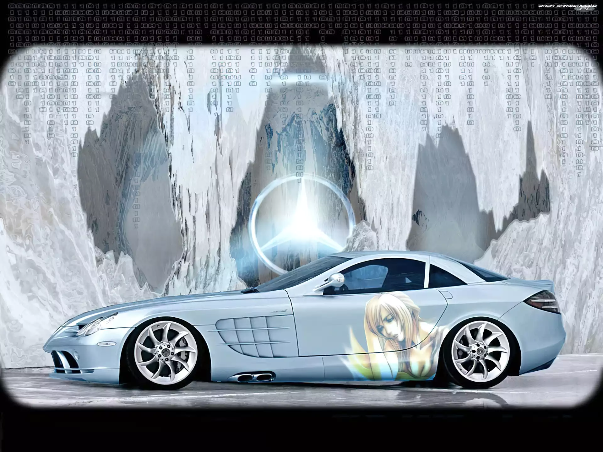 Błękitny, Mercedes SLR