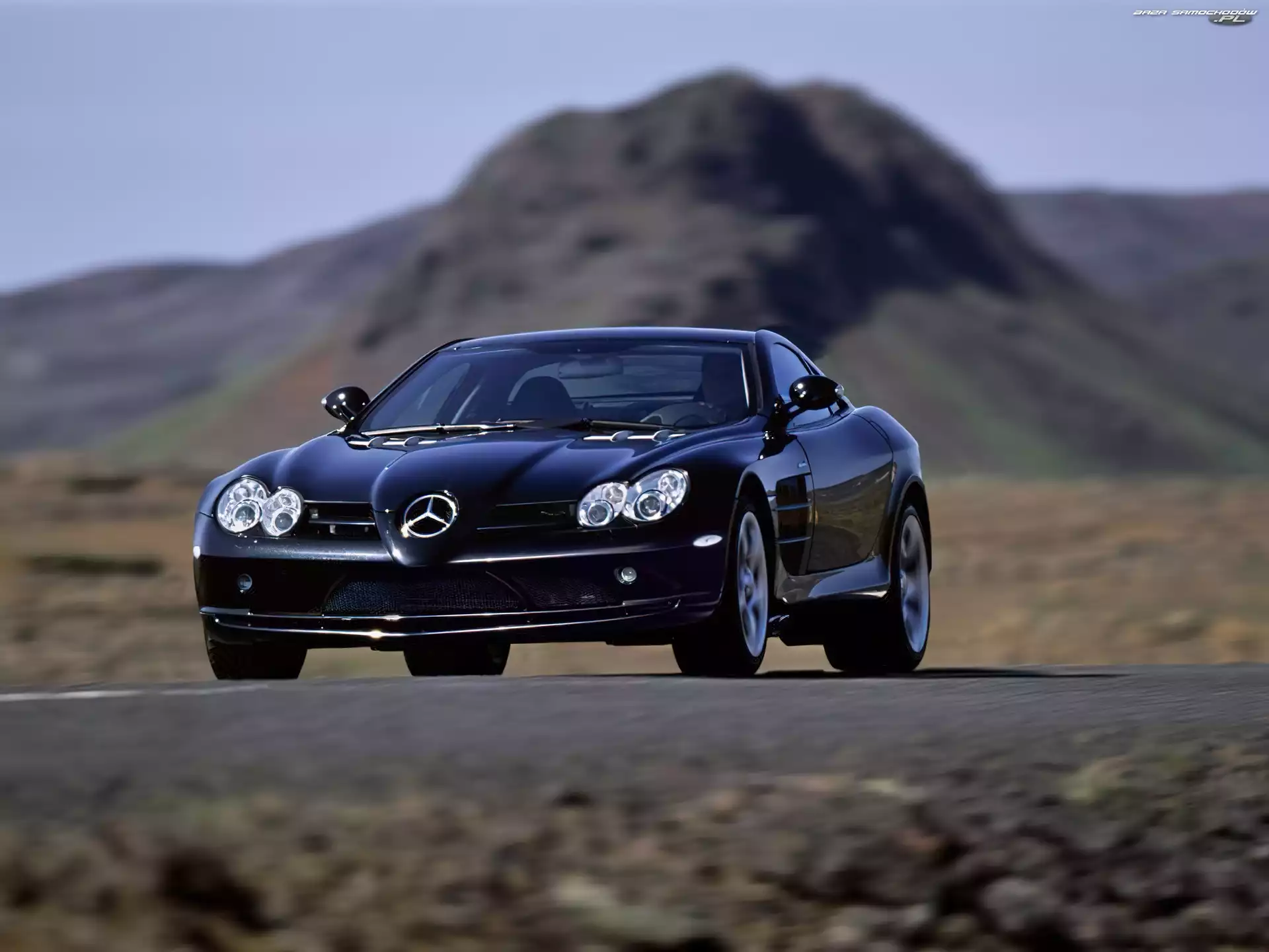 czarny metalik, Mercedes SLR