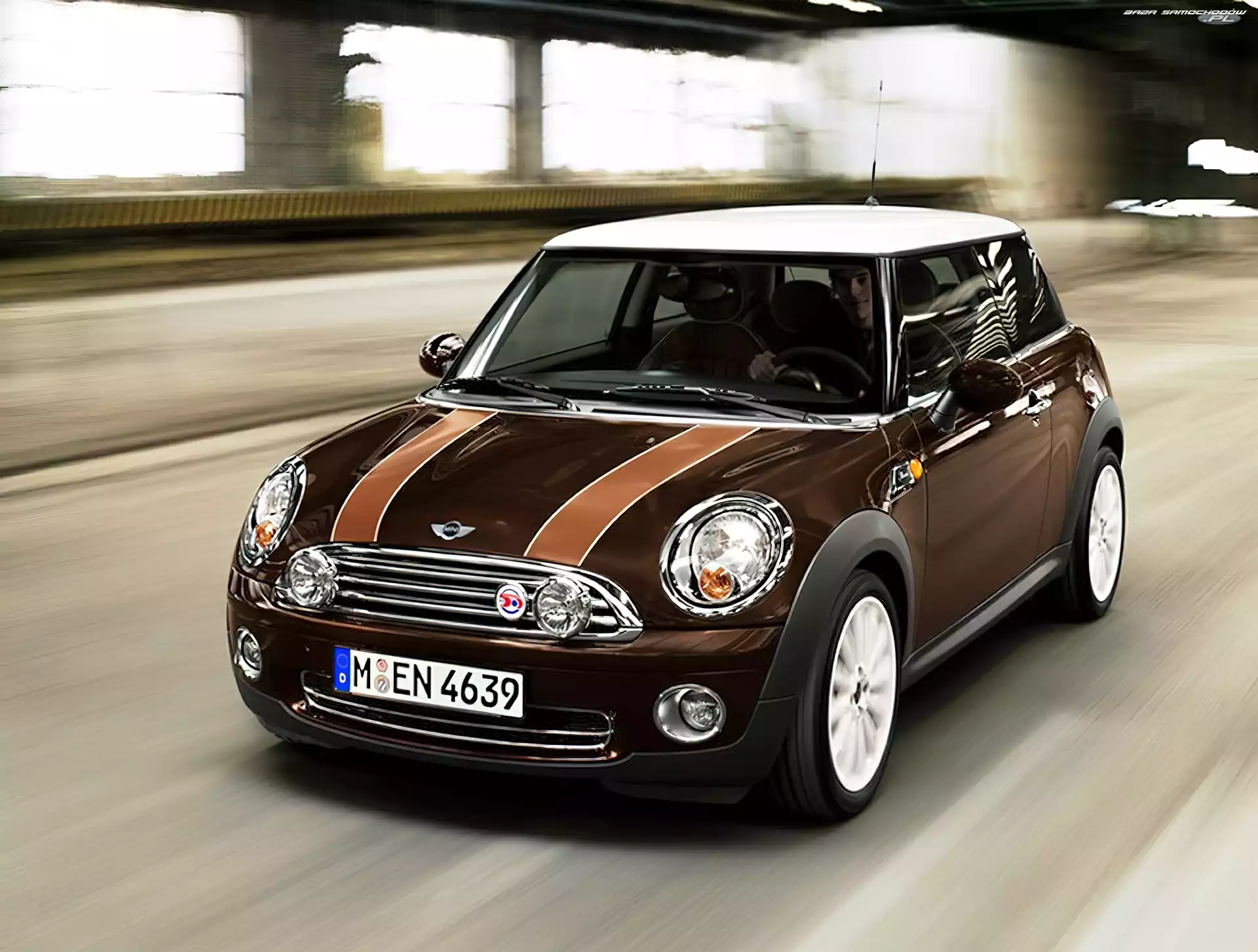 Mini Cooper, Brązowy, Metalik