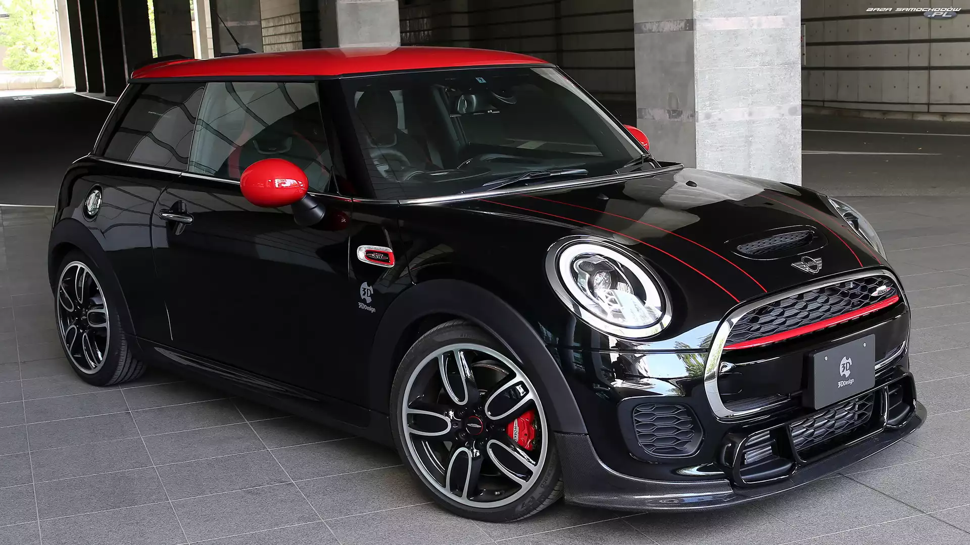 Przód, Mini John Cooper, Bok