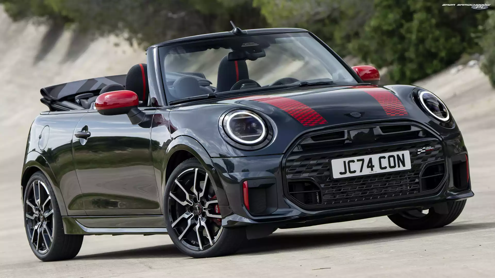 Kabriolet, Mini John Cooper, Czarny