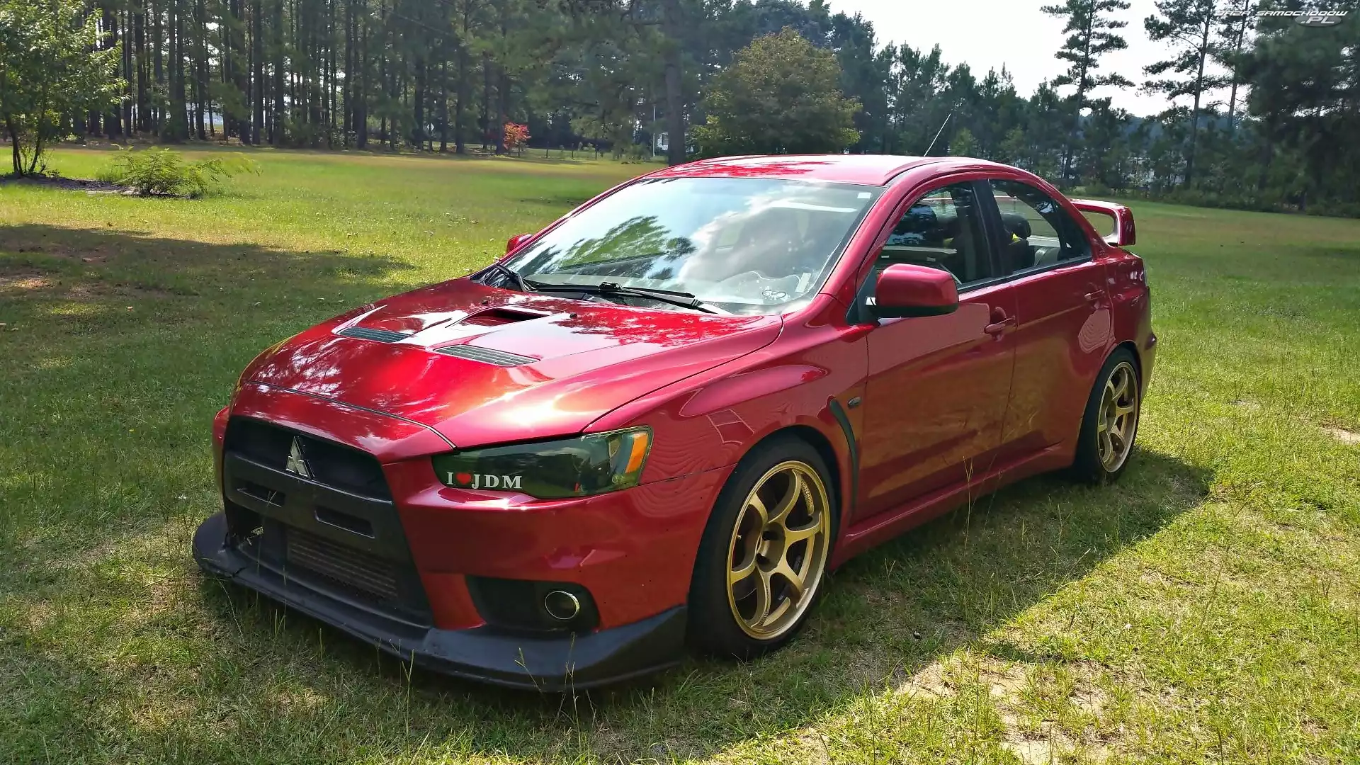 Czerwone, Mitsubishi Lancer Evolution X Rally Red