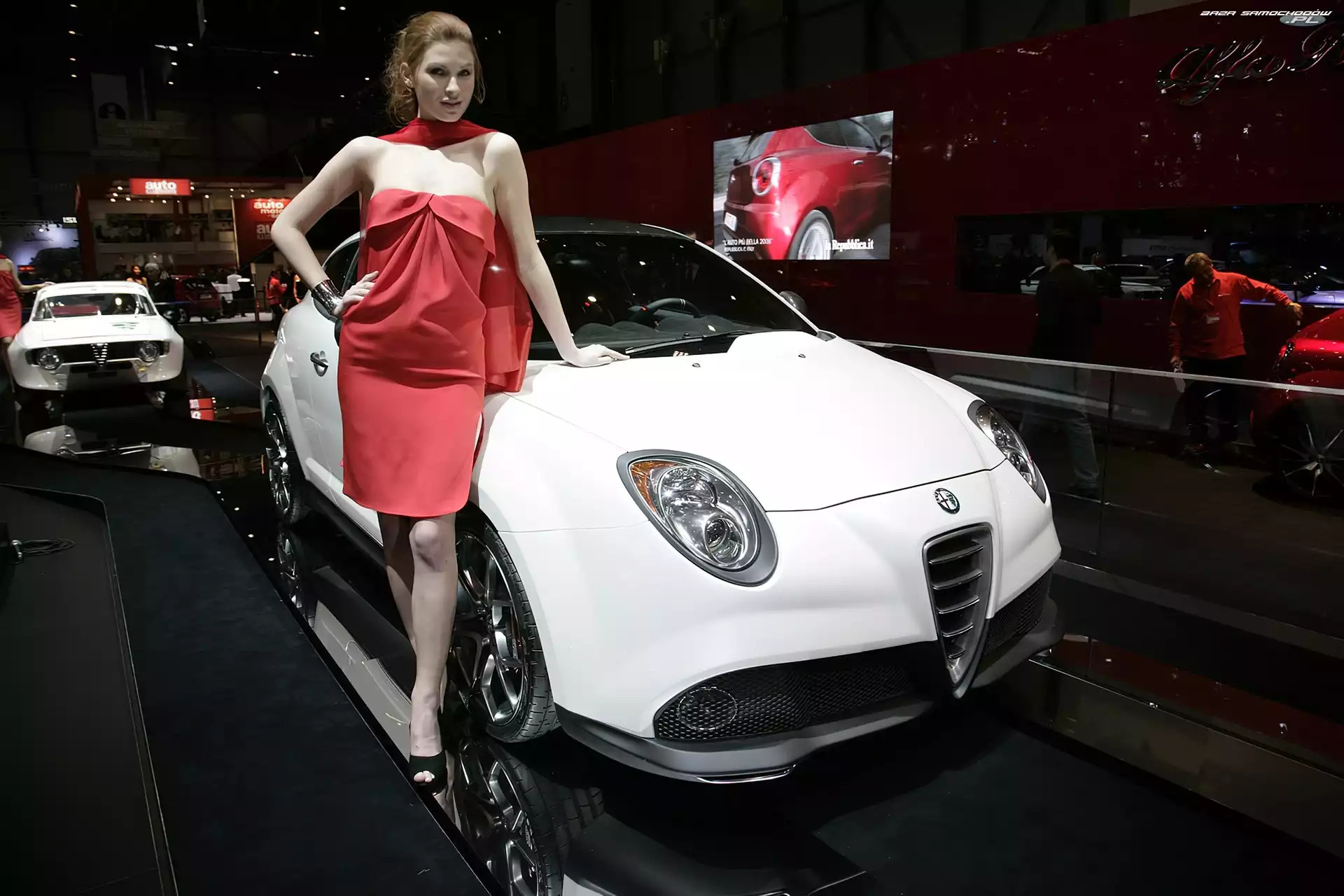 Modelka, Alfa Romeo MiTo, Wystawa