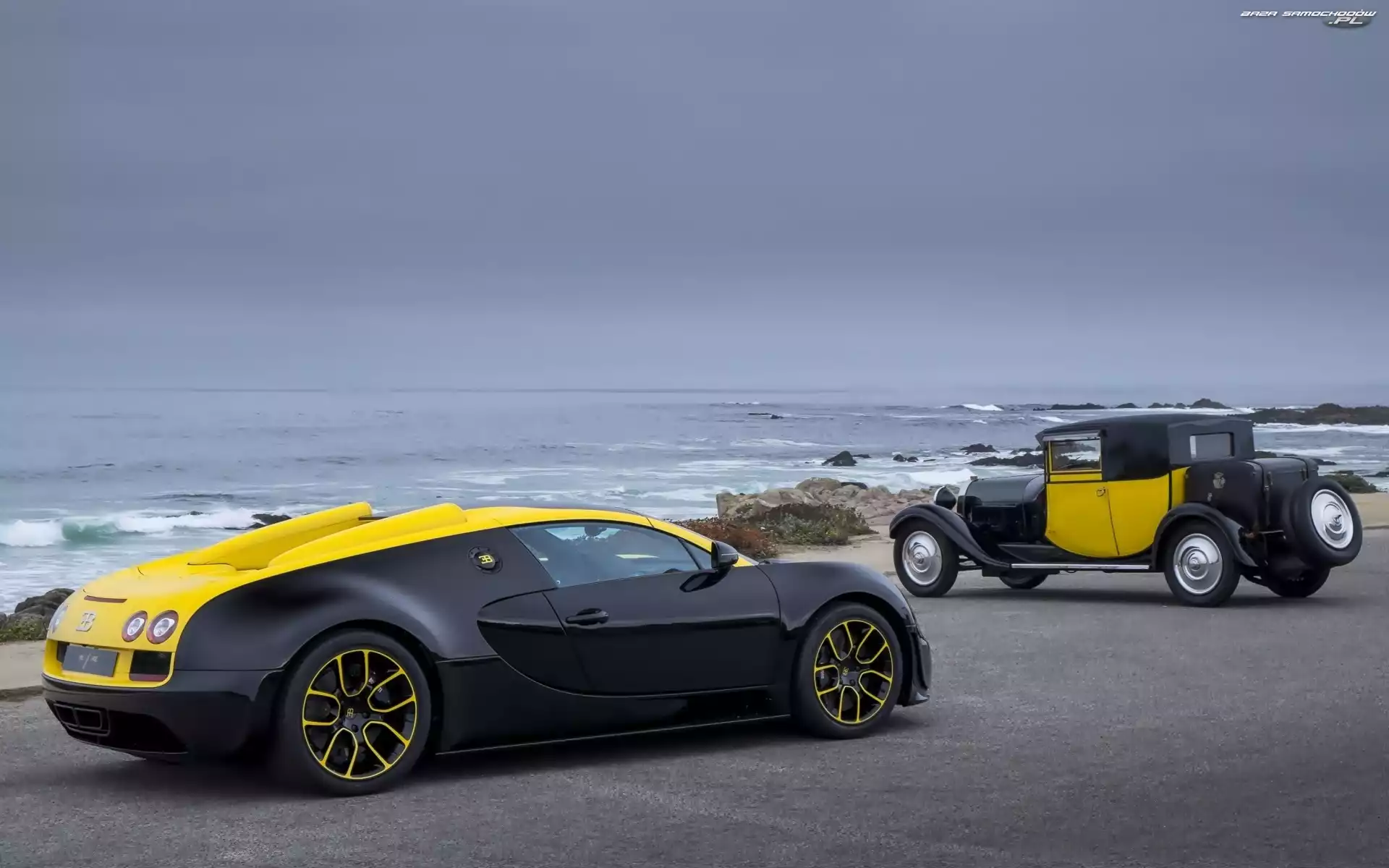 Morze, Samochody, Bugatti Veyron