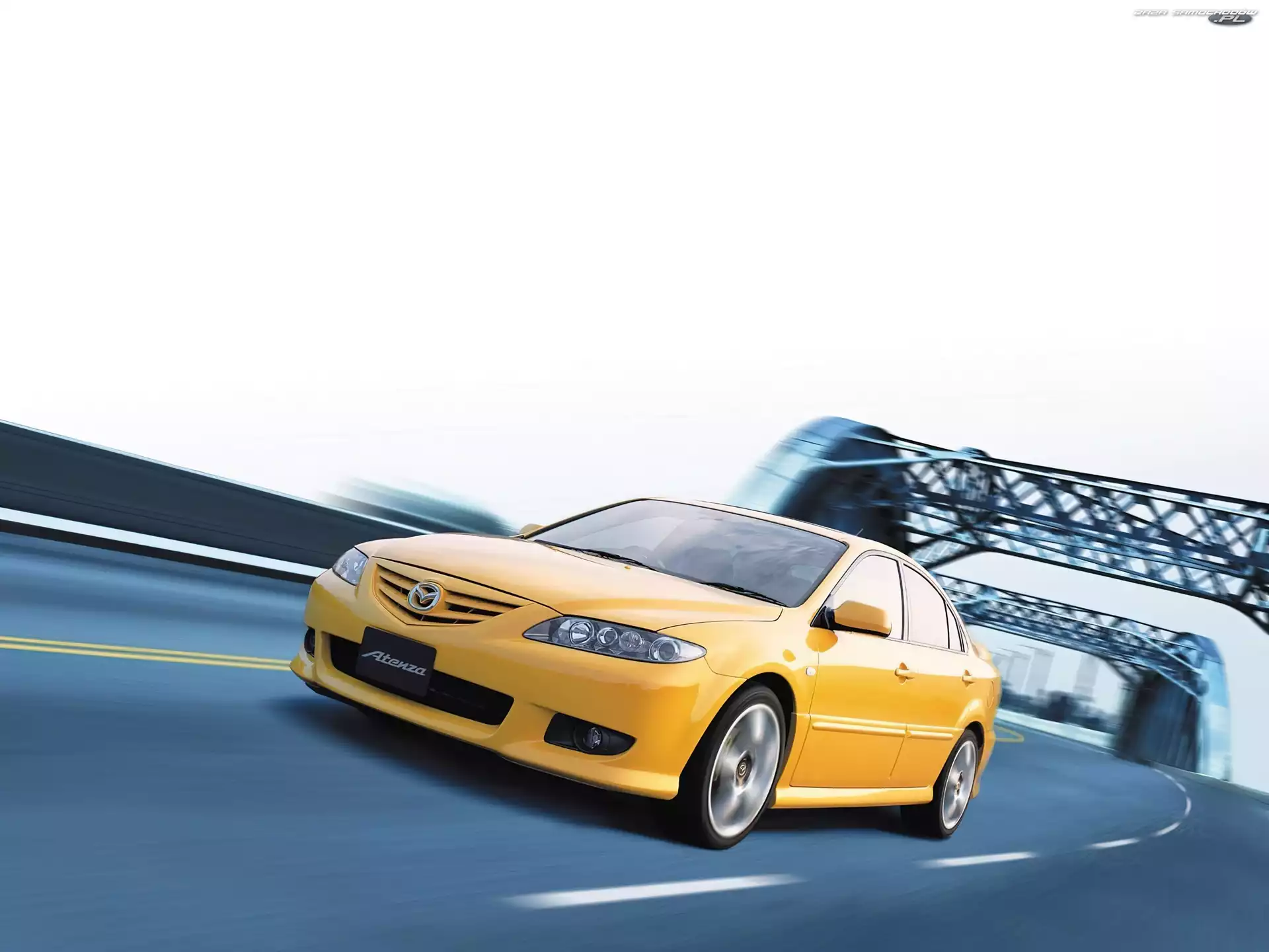 Most, Żółta, Mazda 6