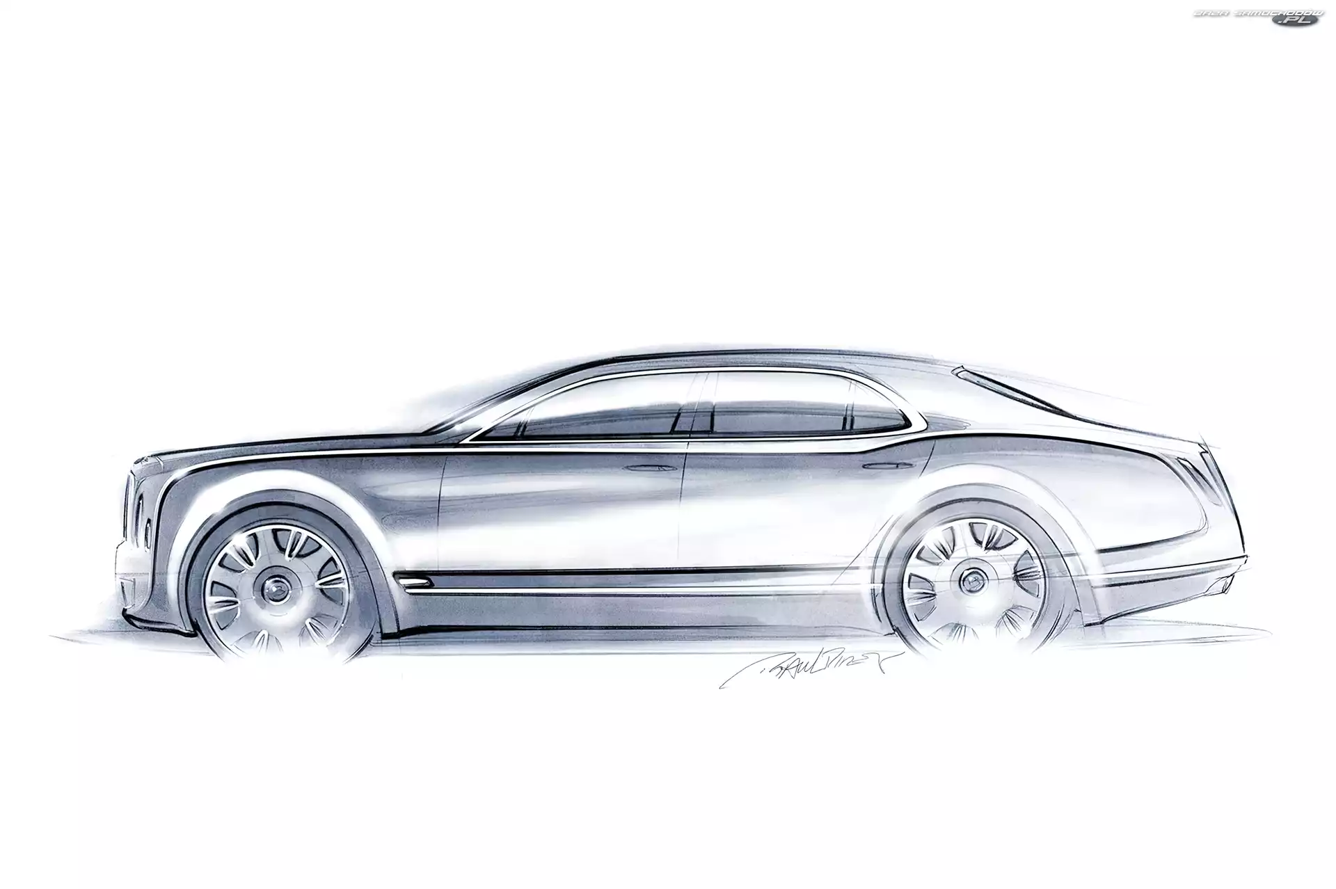Szkic, Bentley Mulsanne