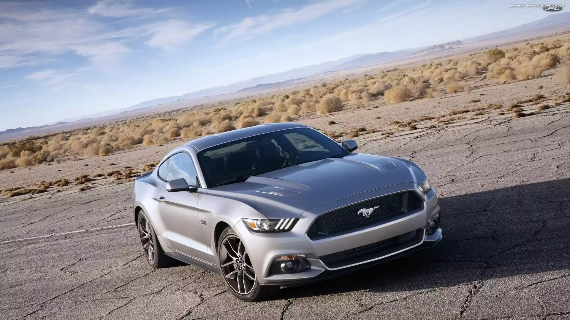Mustang, Pustynia, Ford, Droga