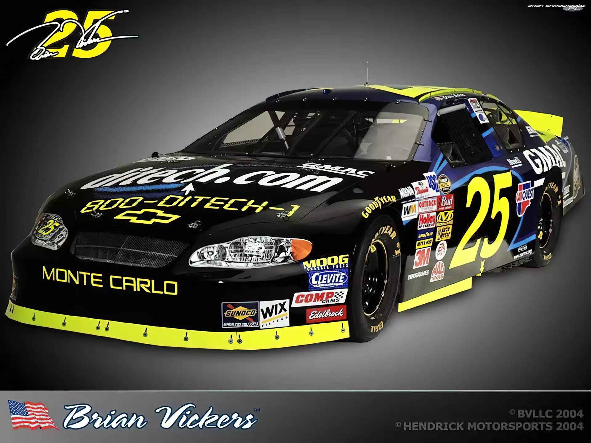 Nascar, Brian Vickers, Samochód, Chevrolet