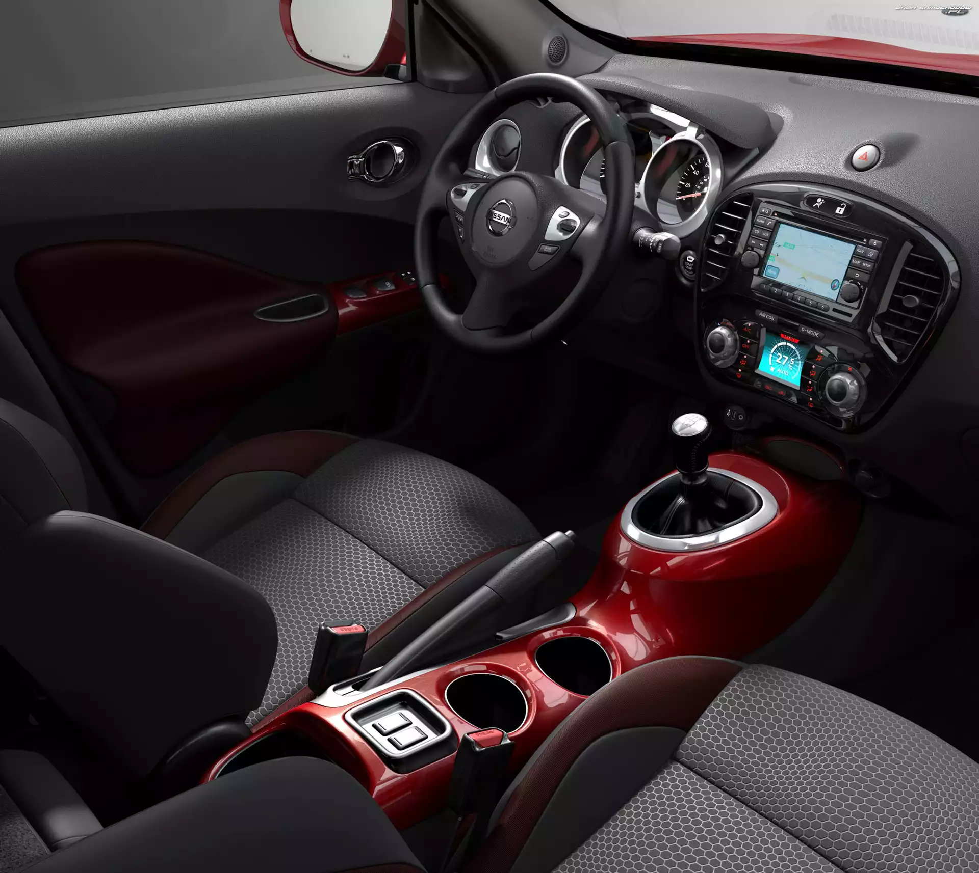 Nawigacji, Nissan Juke, Panel