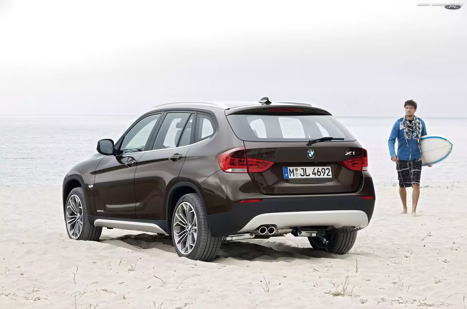Neonowe, Tył, BMW X1, Lampy