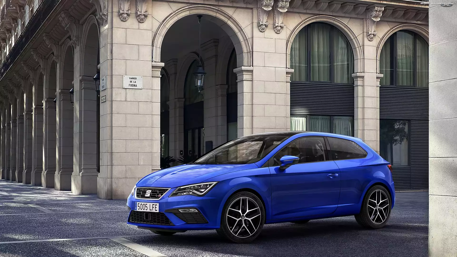 2017, Niebieski, Seat Leon III SC Facelifting