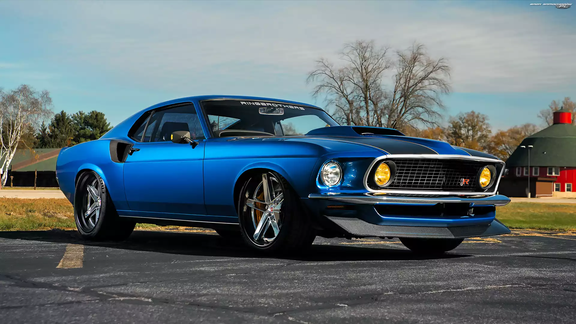 Ford Mustang Mach 1, Patriarc Ringbrothers, 1969, Niebieski