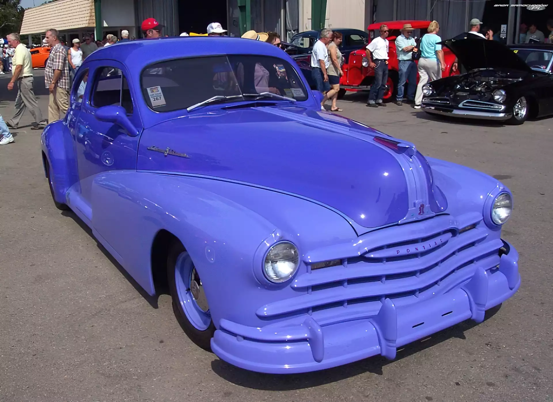 niebieski kolor, Pontiac, Samochody Zabytkowe