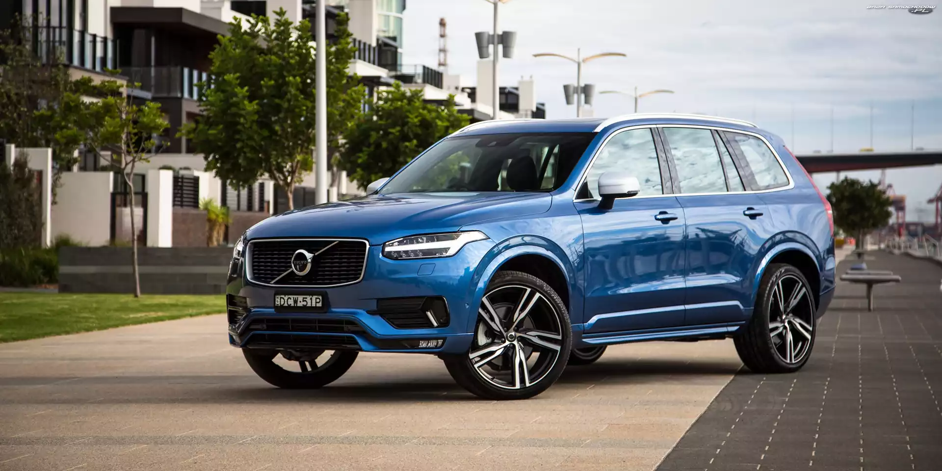 2016, Niebieskie, Volvo XC90 T6 R-Design