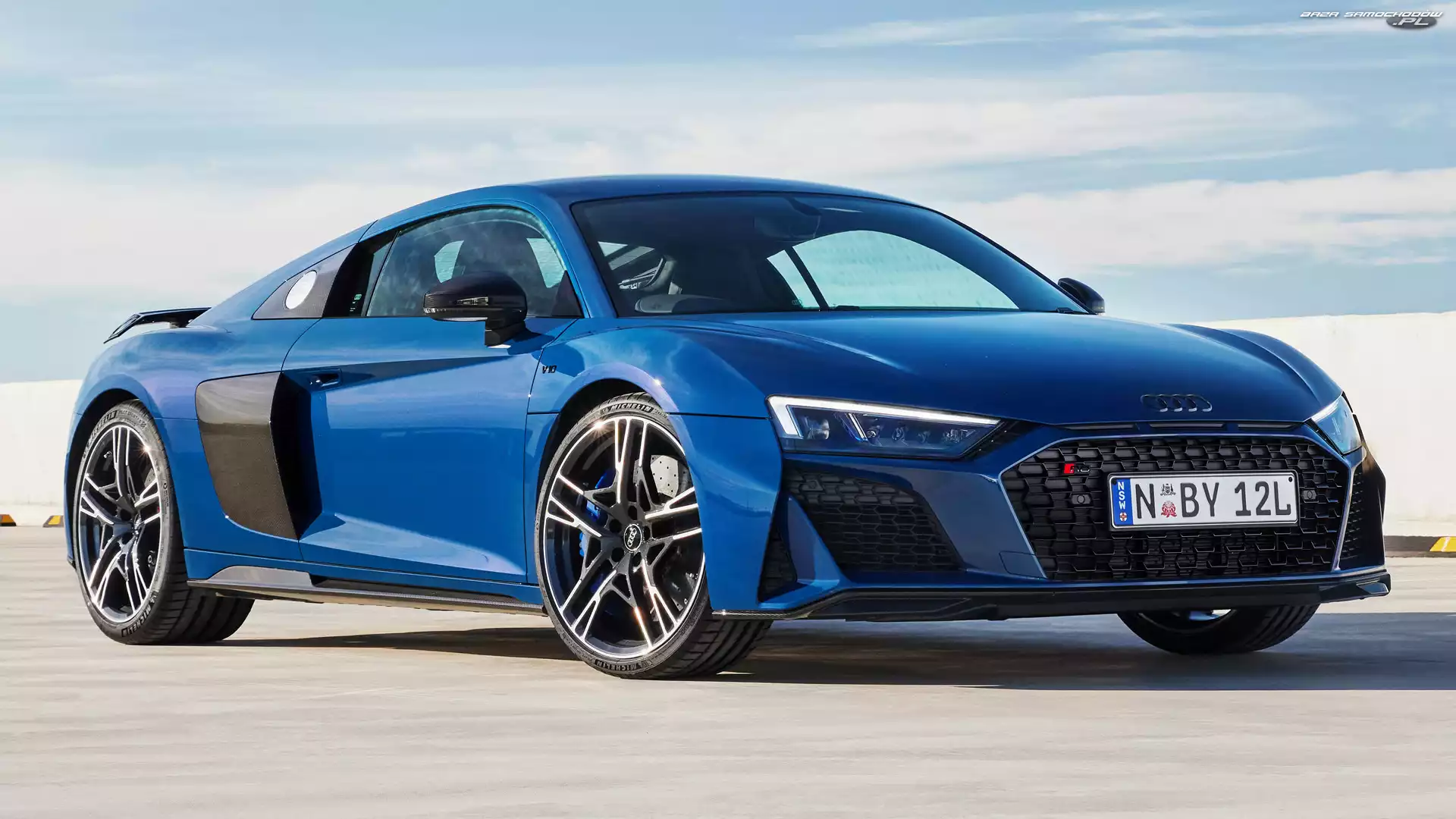 Niebieskie, Audi R8 Coupe Performance