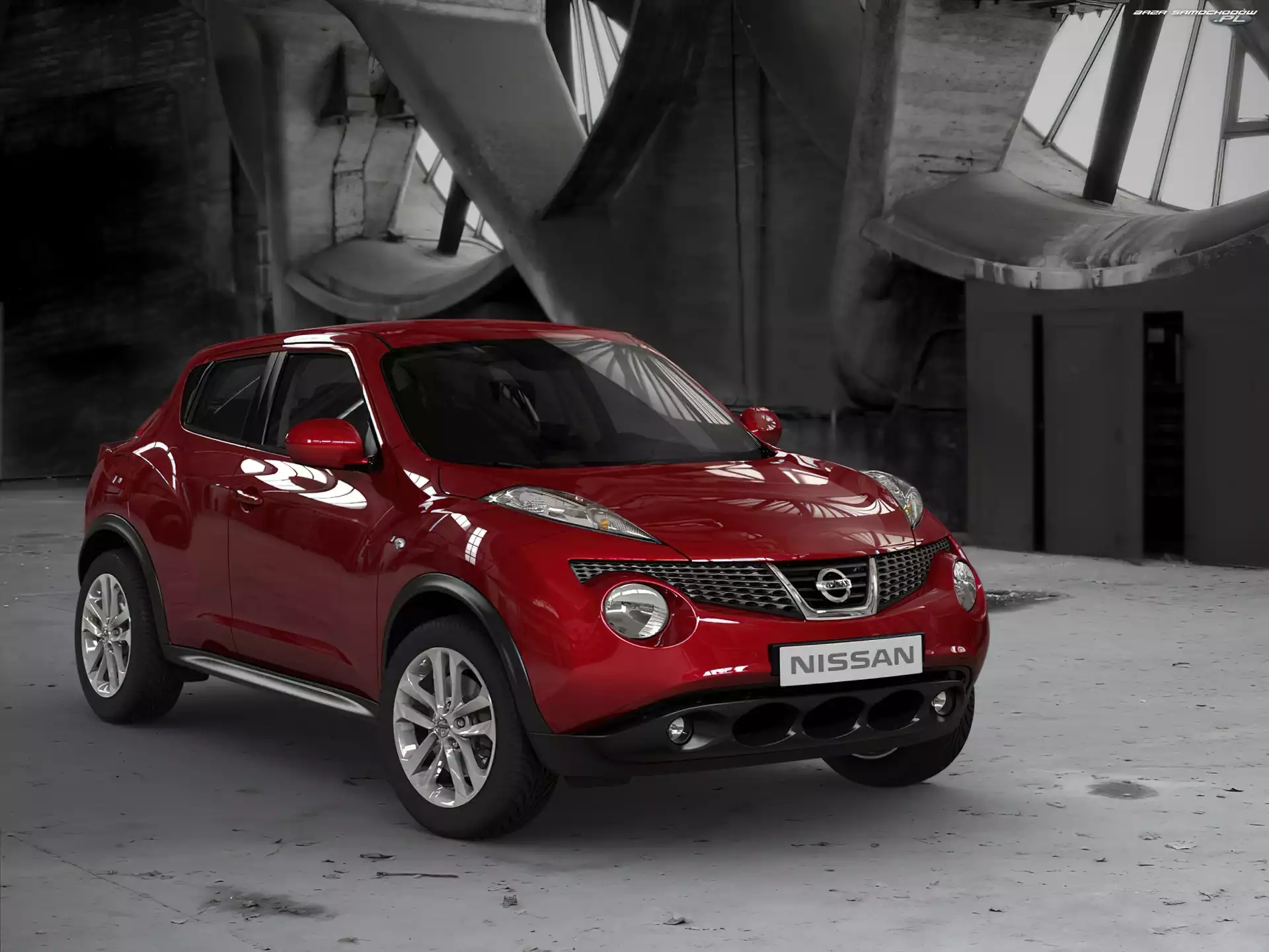Bordowy, Nissan, Halogeny, Juke