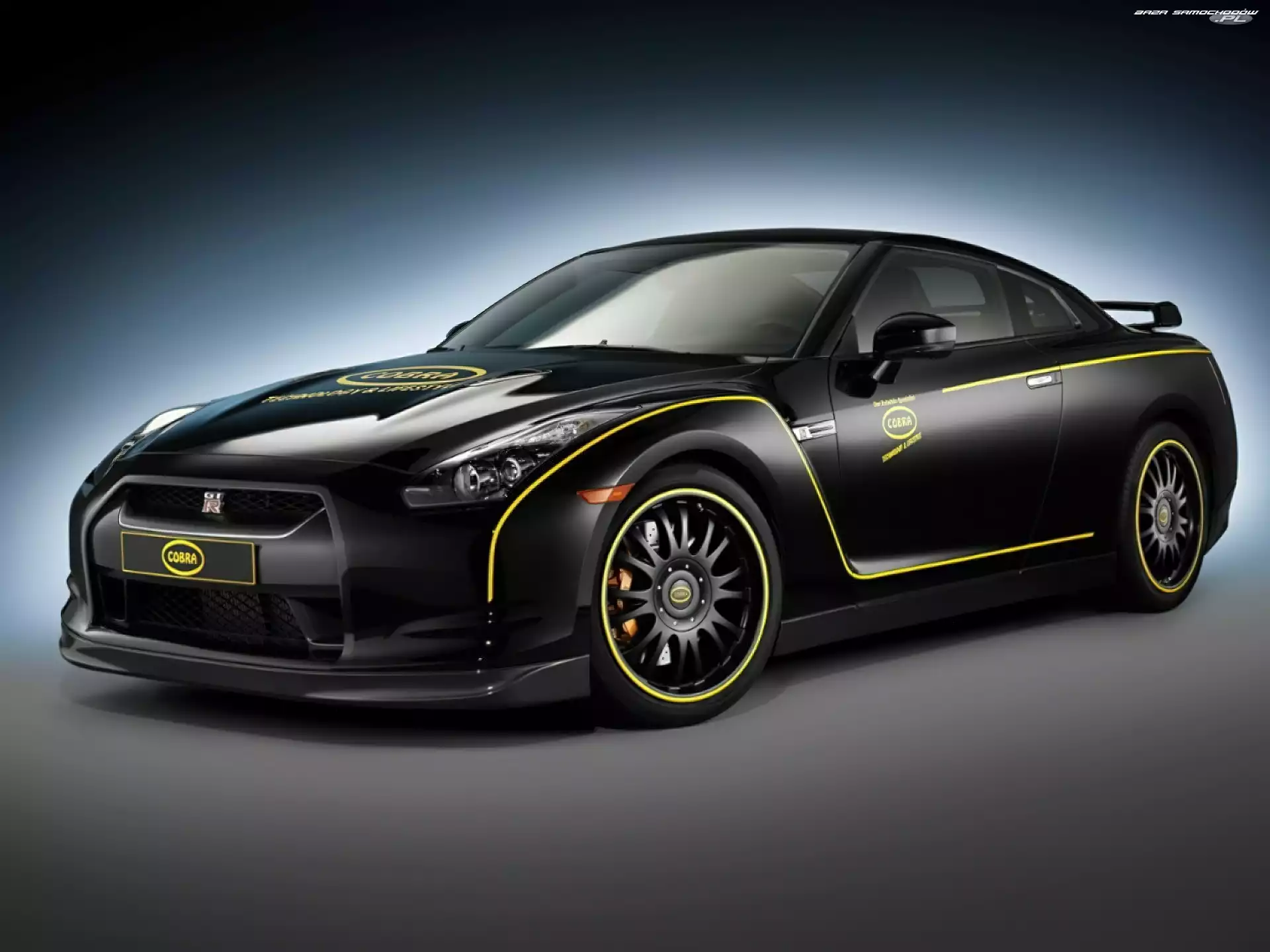 Czarny, Nissan GT-R, Cobra, Pakiet