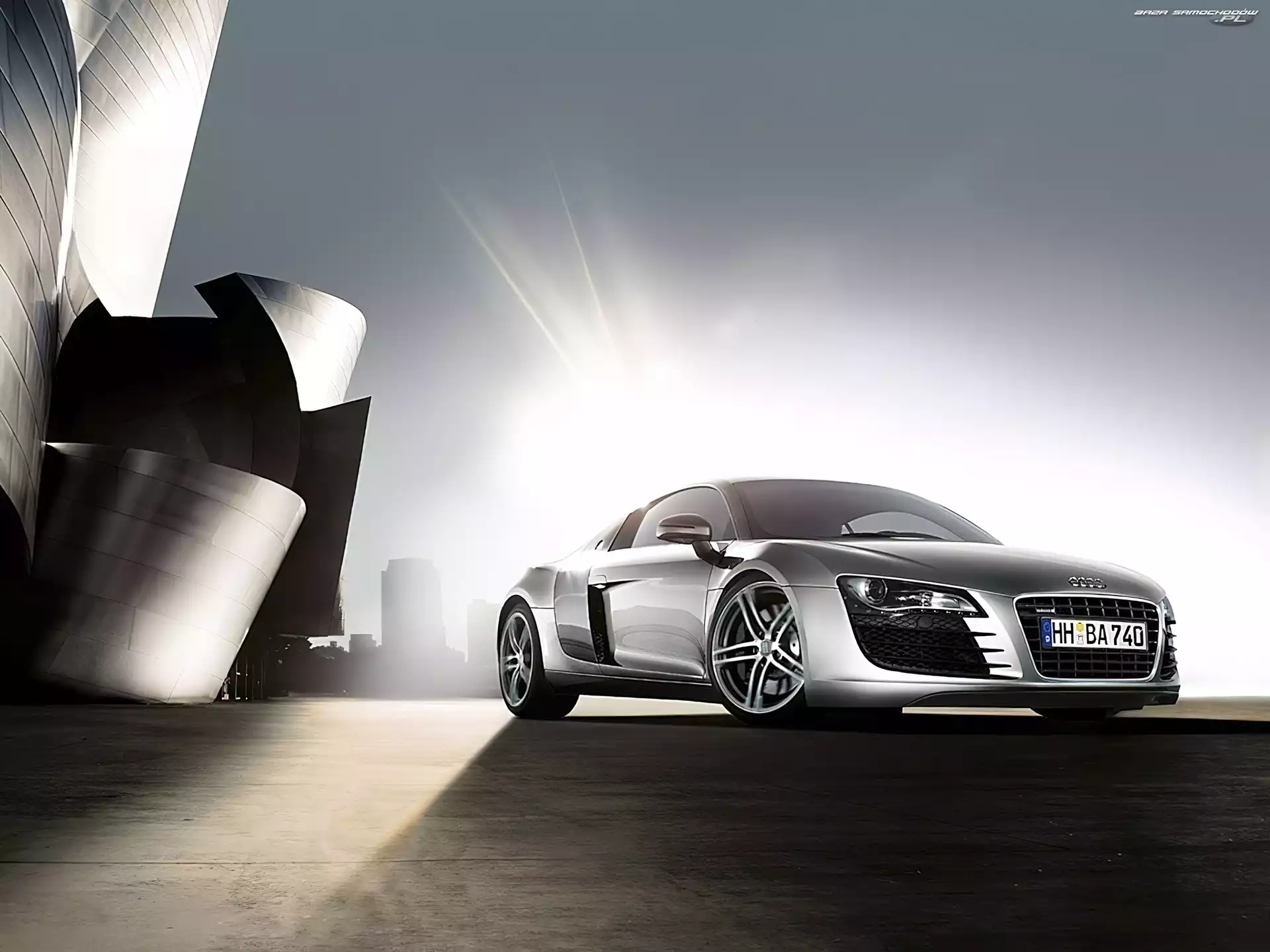 Nowoczesność, Audi R8, Słońce