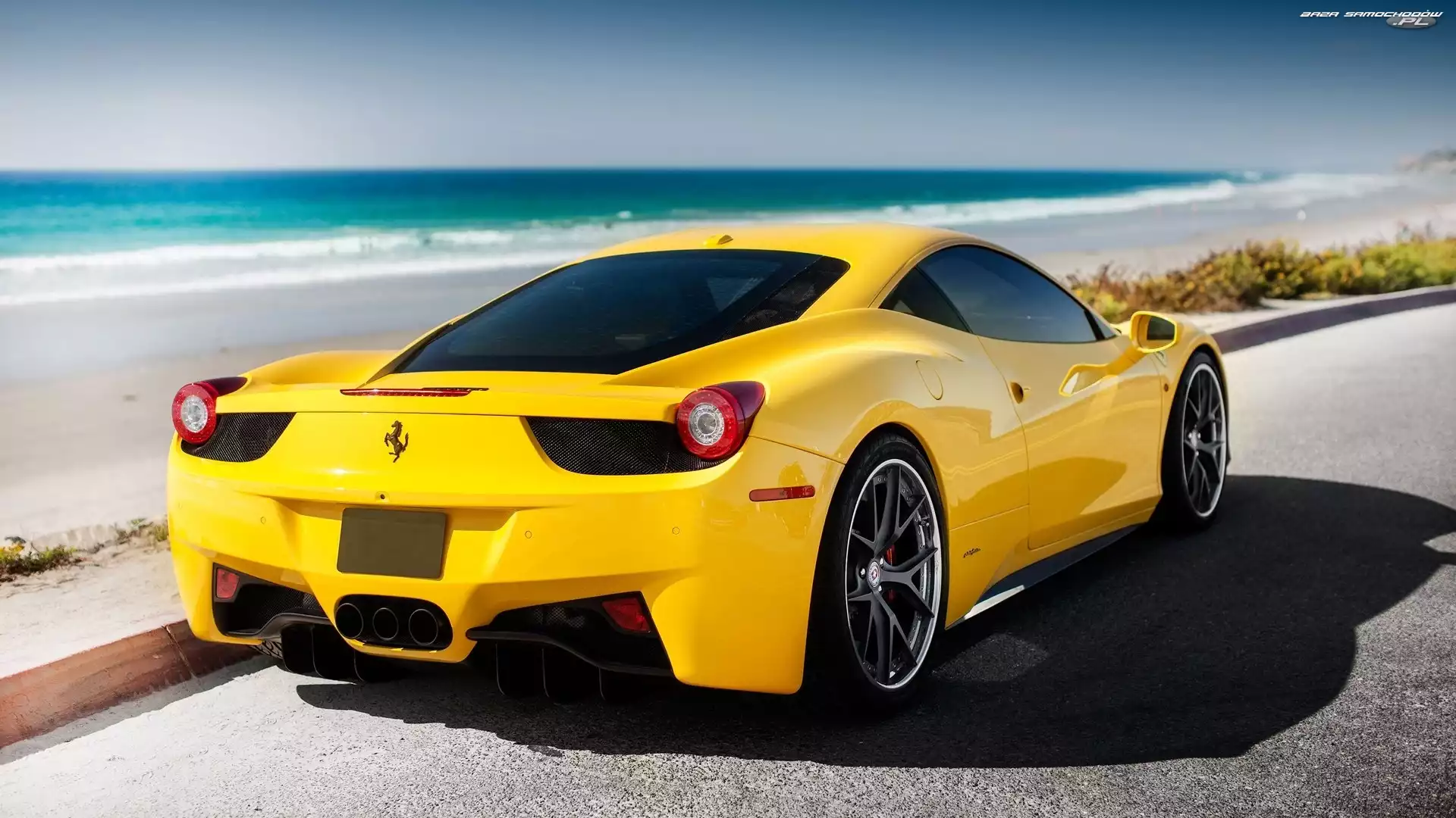 Ocean, Plaża, 458, Ferrari, Italia
