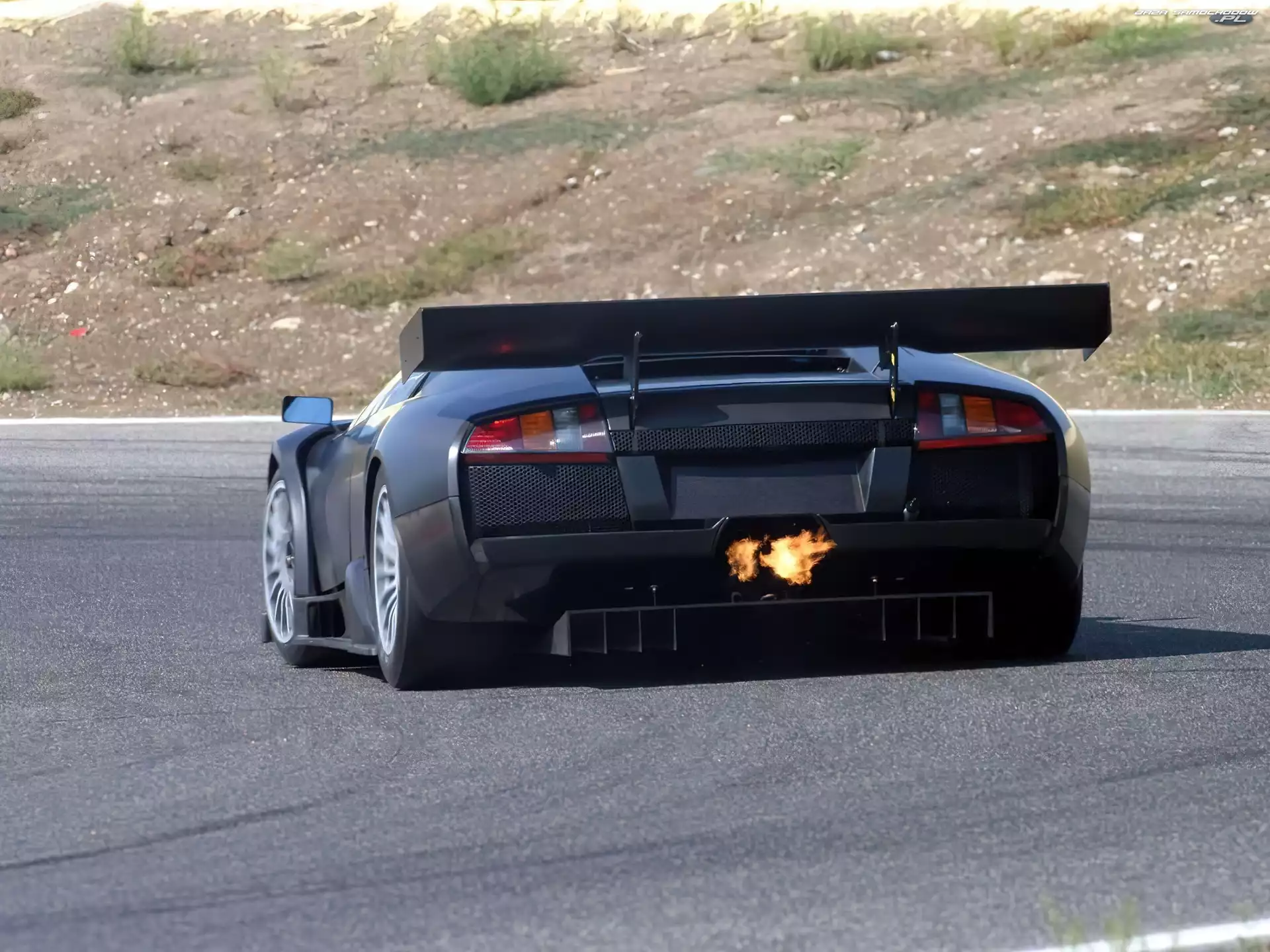 Ogień, Wydechowa, Lamborghini Murcielago, Rura