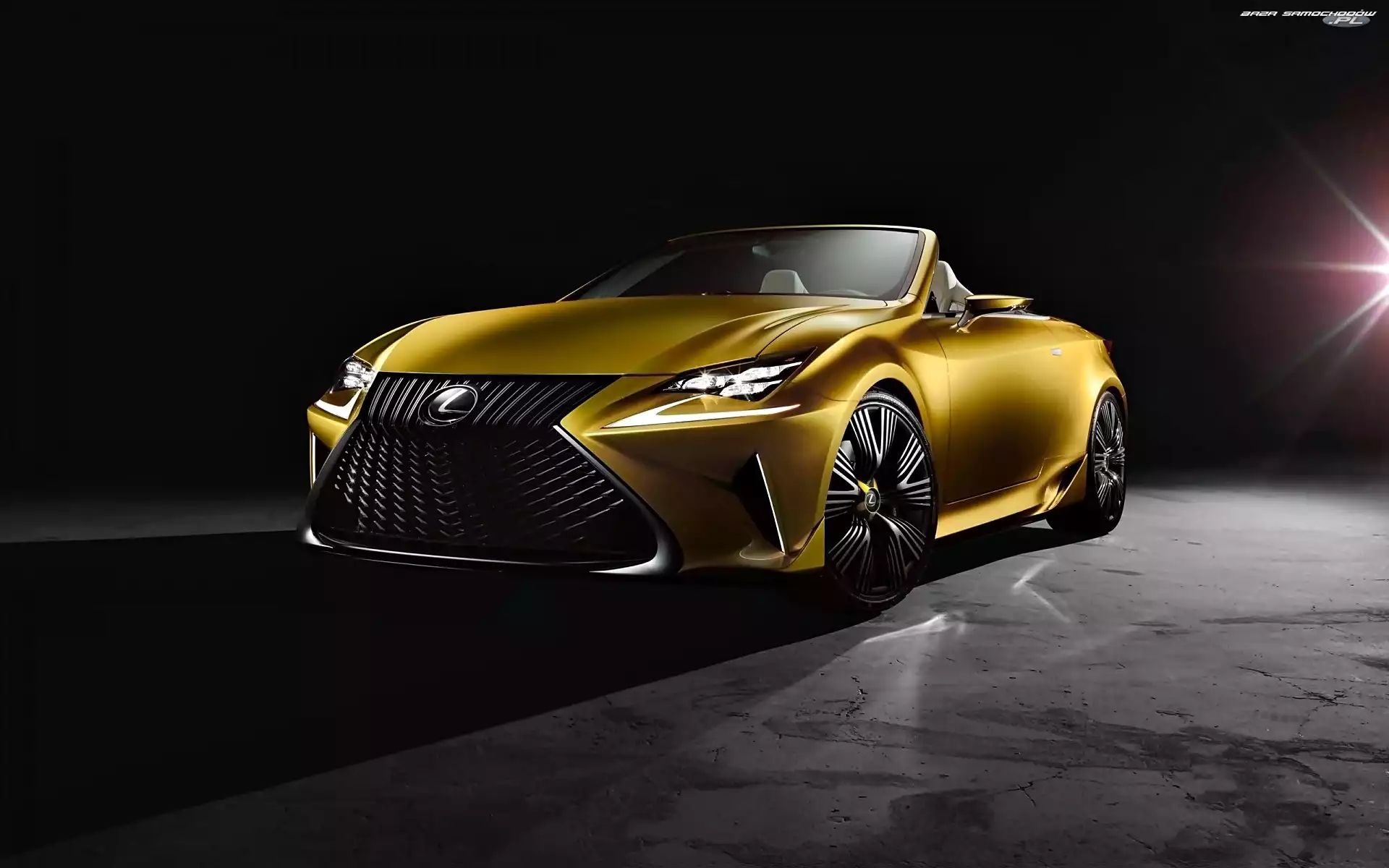Lexus, Żółty, Samochód
