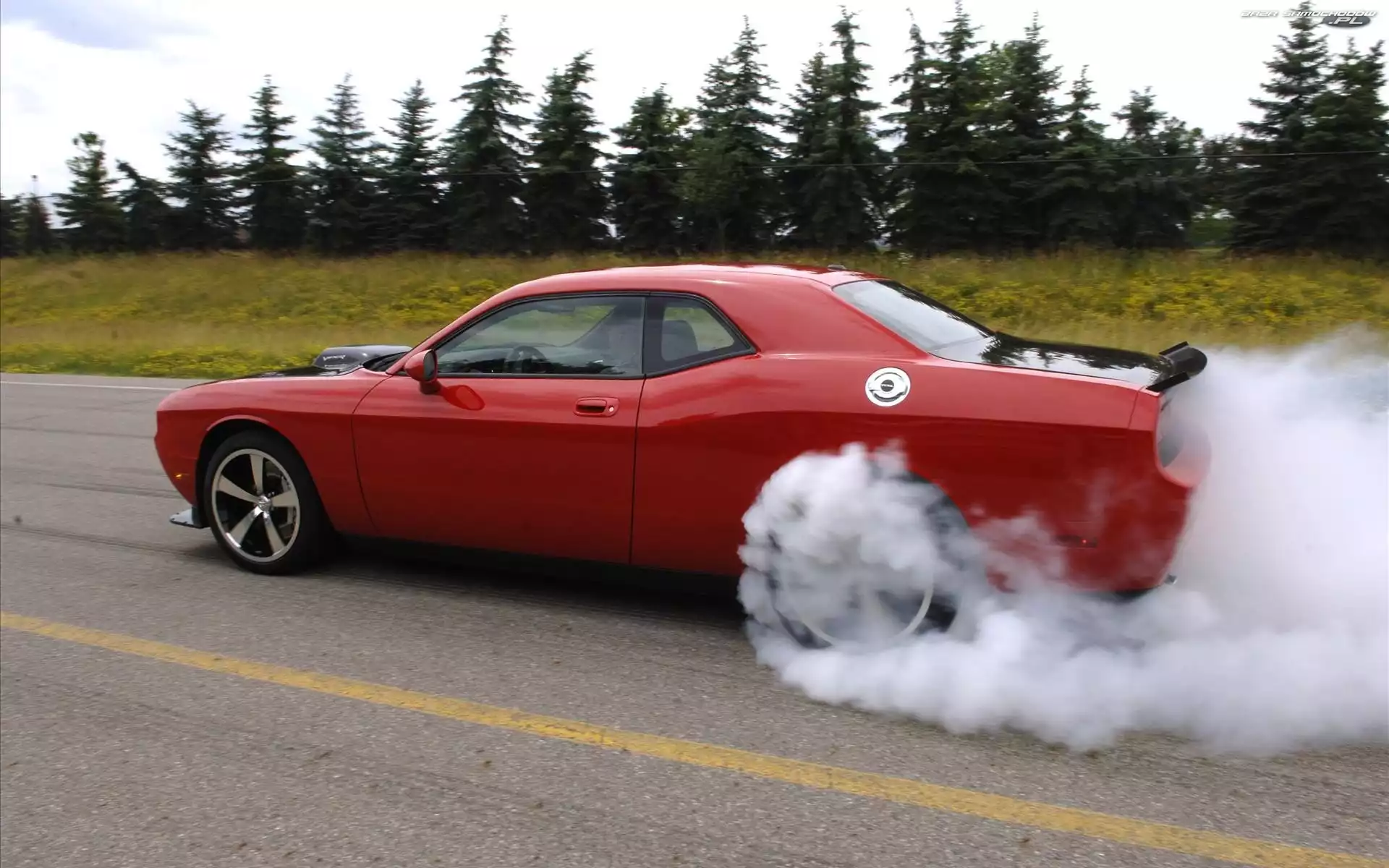 Opon, Dodge Challenger, Rozgrzewanie