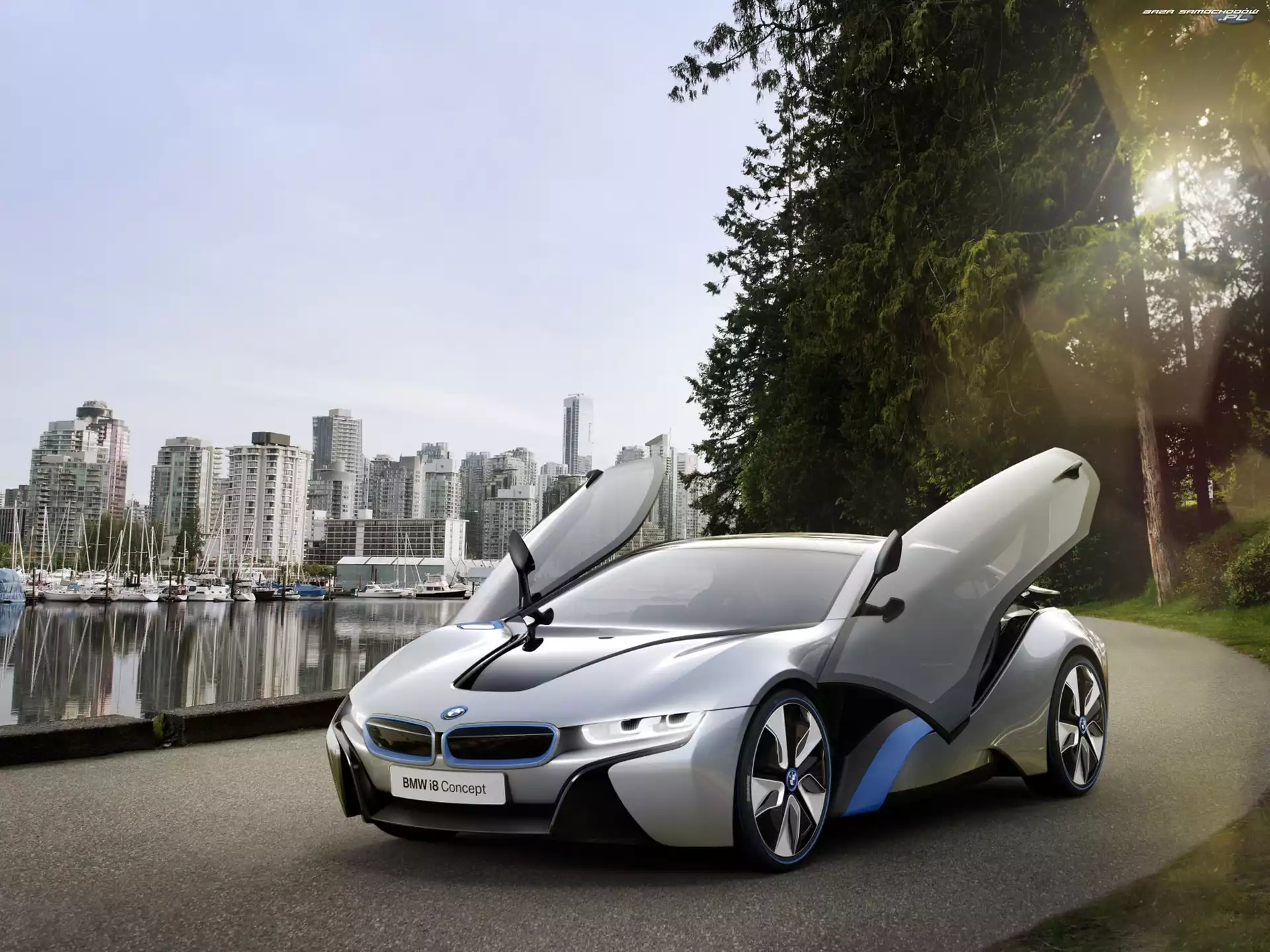 Otwarte, Miasto, BMW i8 Concept, Drzwi