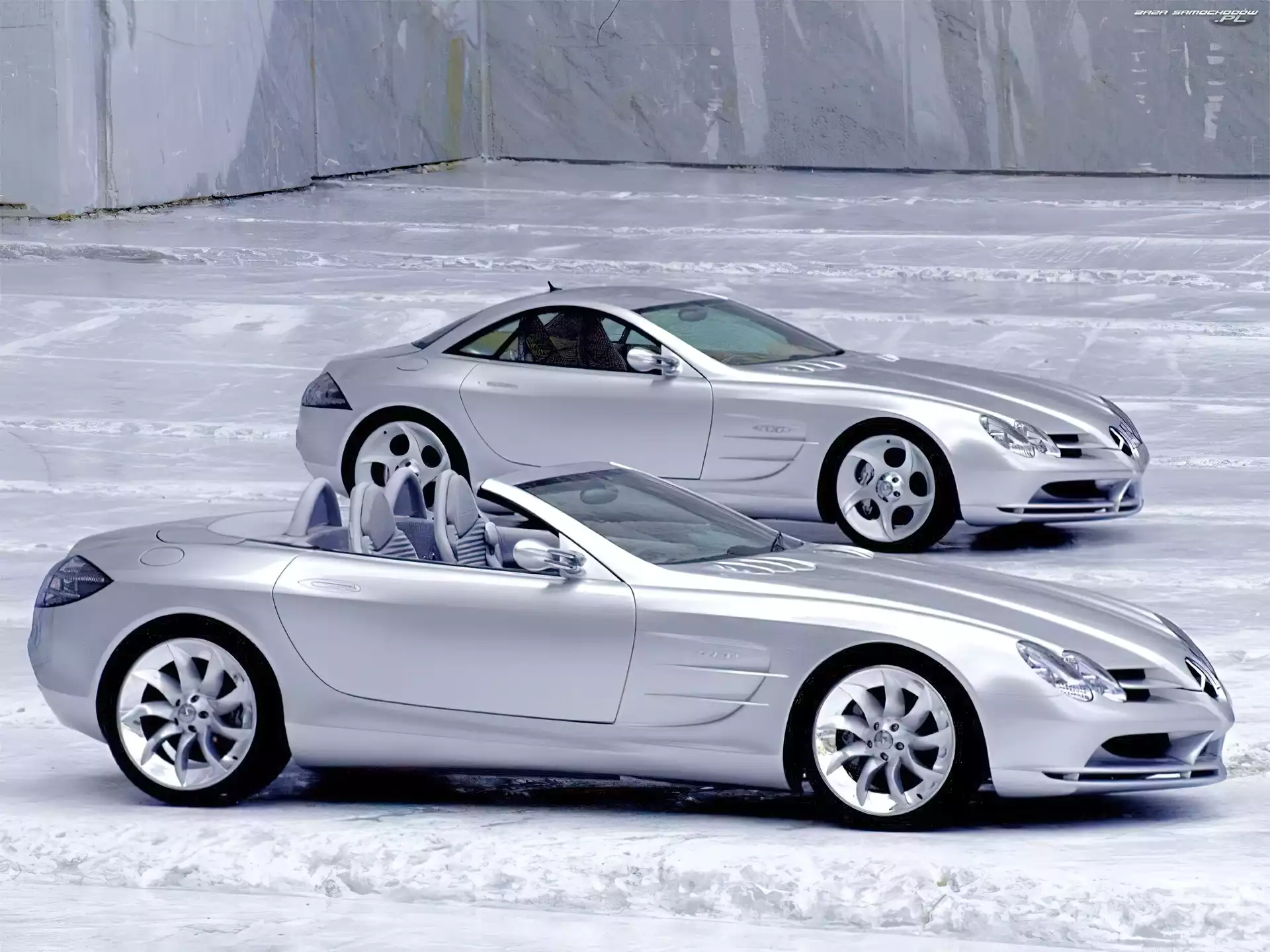 Mercedes SLR, Otwarty, Dach, Sztywny