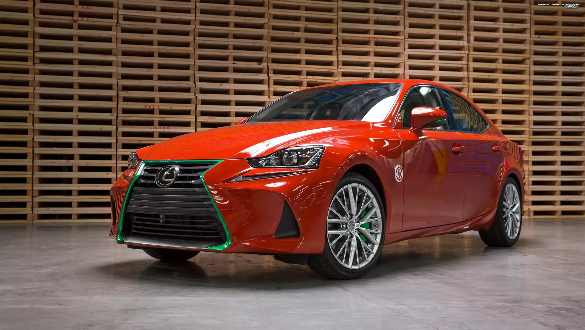 Palety, Czerwony, Lexus IS
