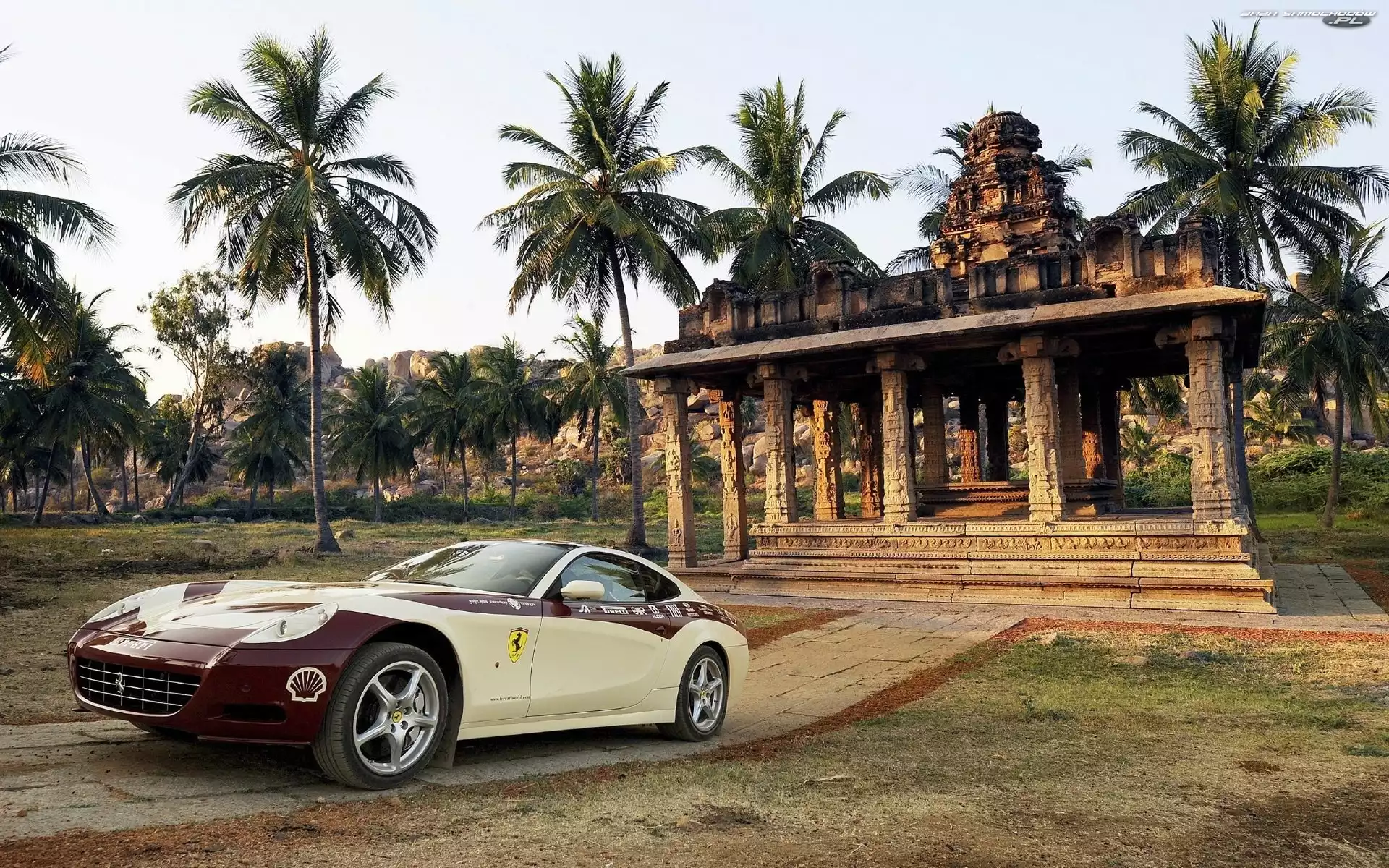 Palmy, Ruiny, 612, Ferrari, Scaglietti
