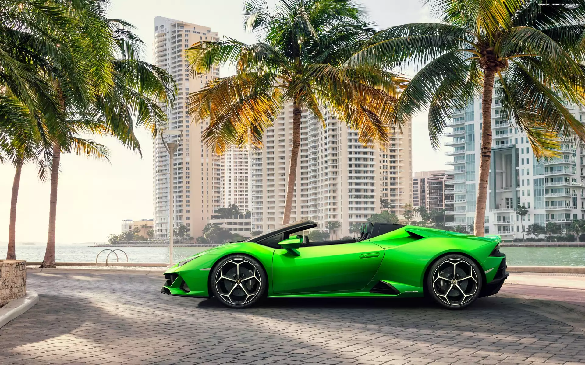 Palmy, Zielone, Lamborghini Huracan