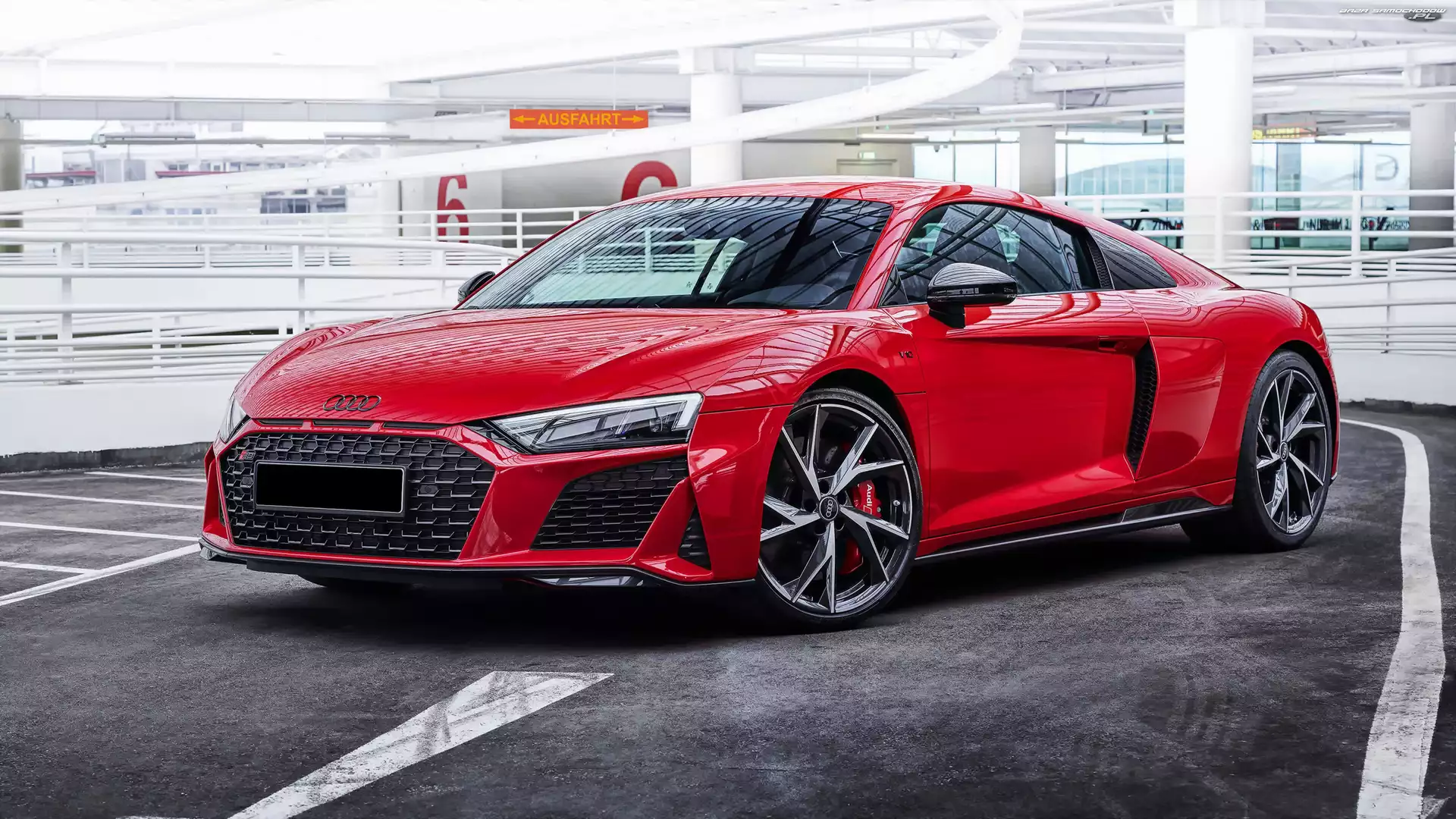 Czerwone, Audi R8 Performance V10, Coupe
