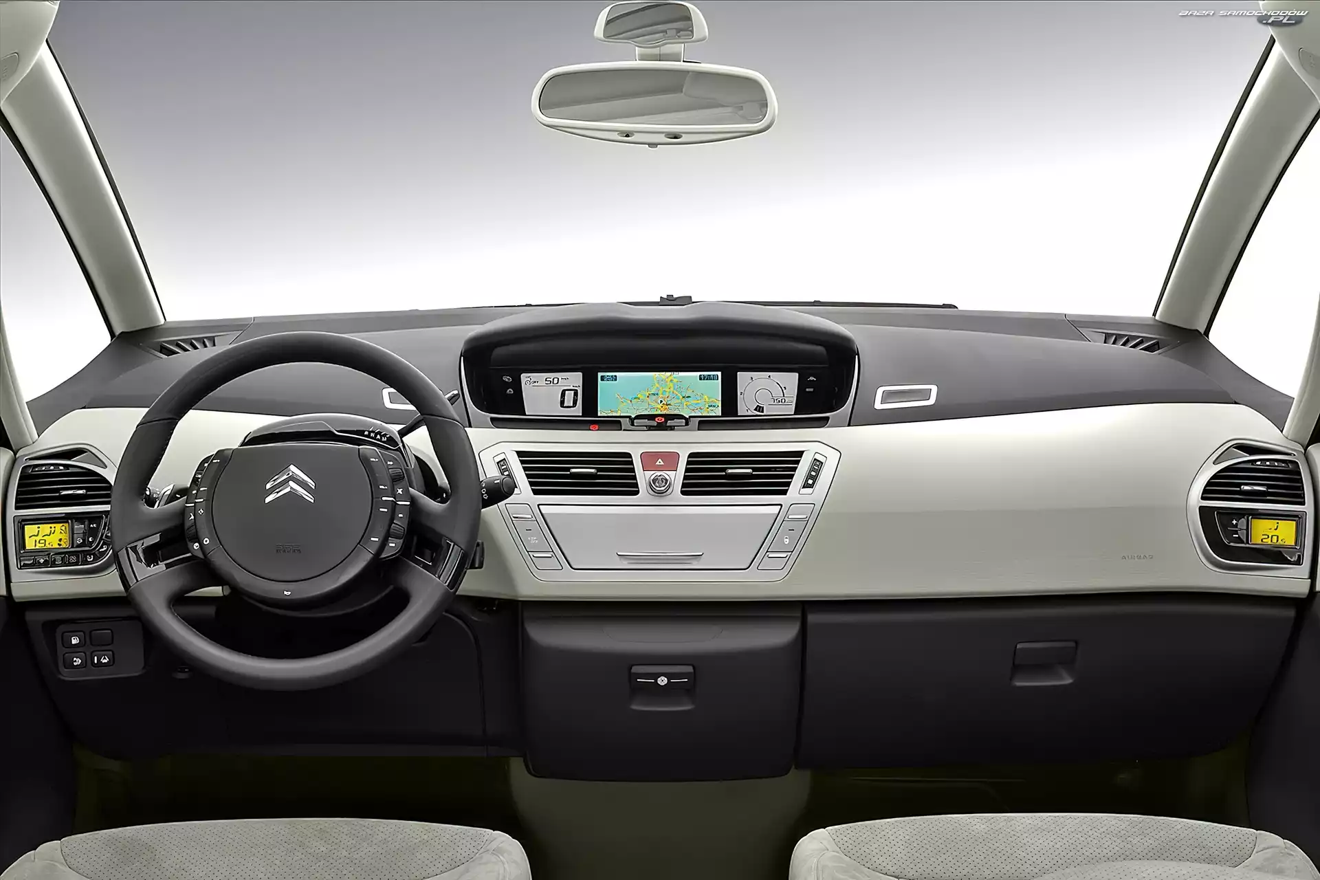 Środek, Citroen C4 Picasso, Jasny
