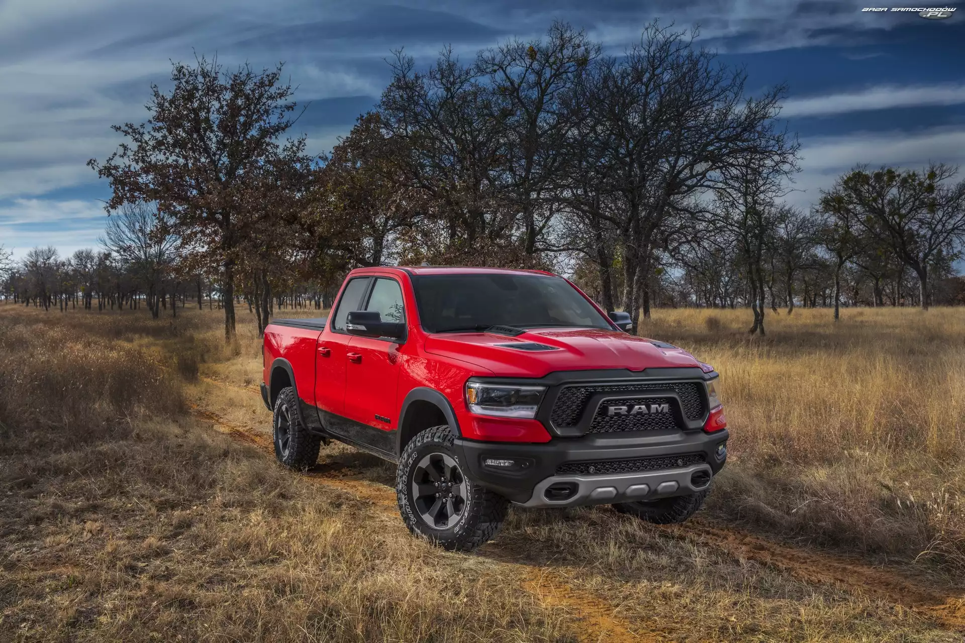 Pickup, Czerwony, Dodge Ram 1500 Rebel