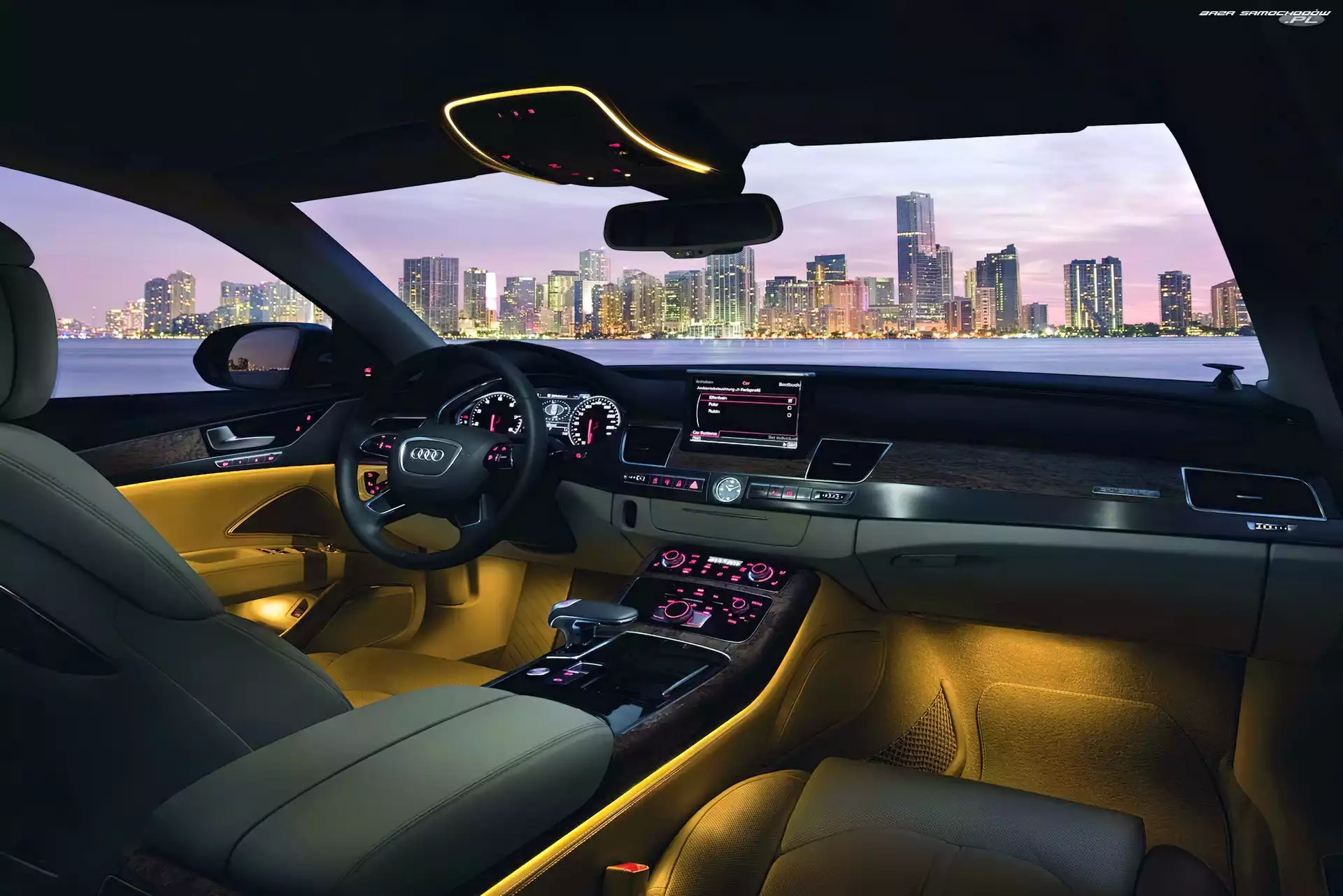 Podświetlenie, Audi A8 D4, Wnętrze