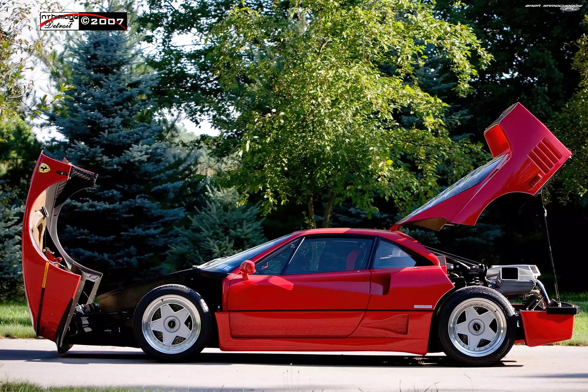 Pokrywa, Bagażnika, Ferrari F 40, Silnika